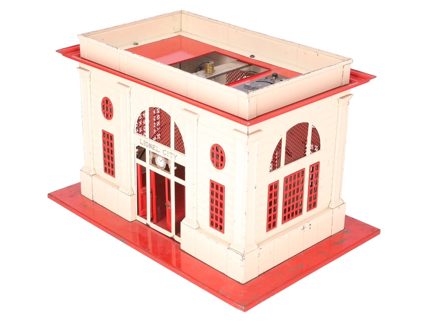 Lionel 115 O Gauge Vintage Lighted Tinplate Passenger Station VG