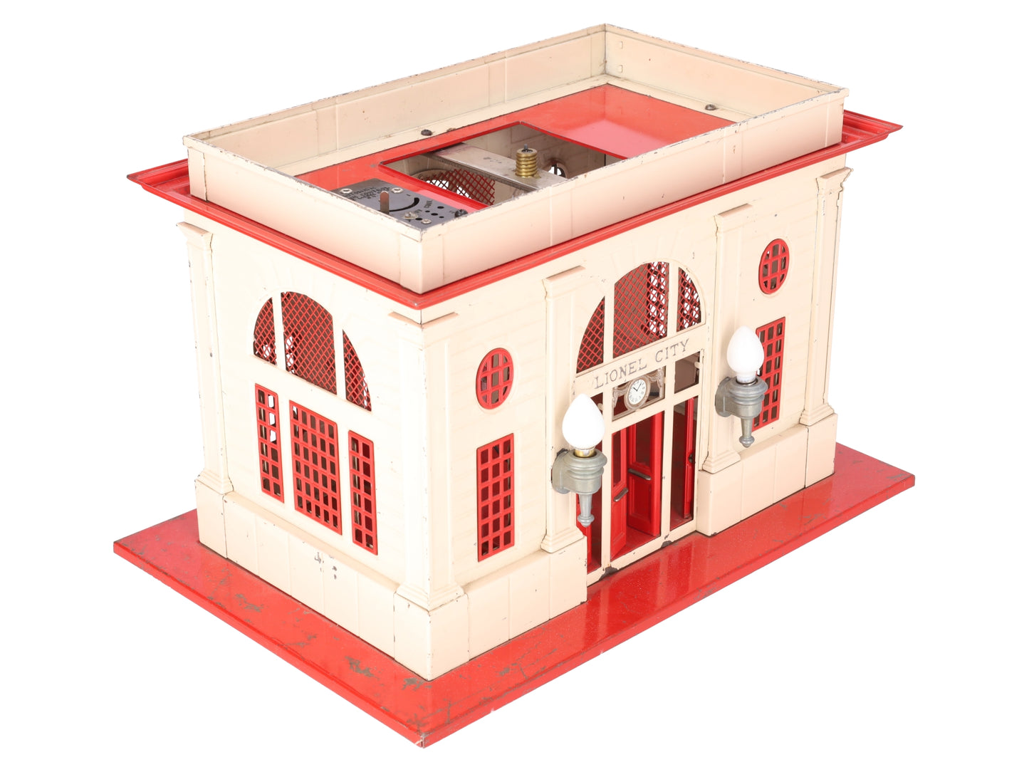 Lionel 115 O Gauge Vintage Lighted Tinplate Passenger Station VG