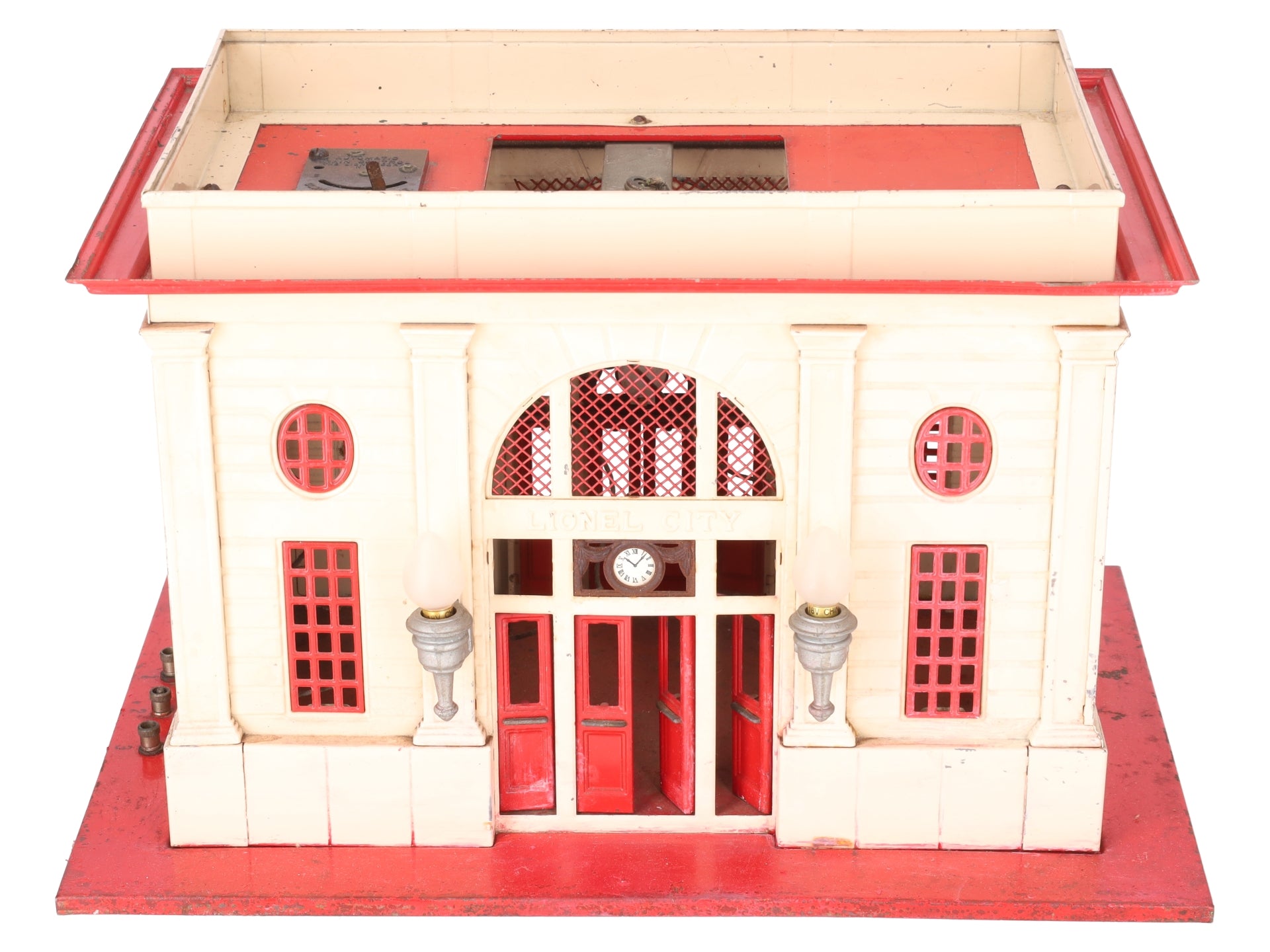 Lionel 115 O Gauge Vintage Lighted Tinplate Passenger Station VG
