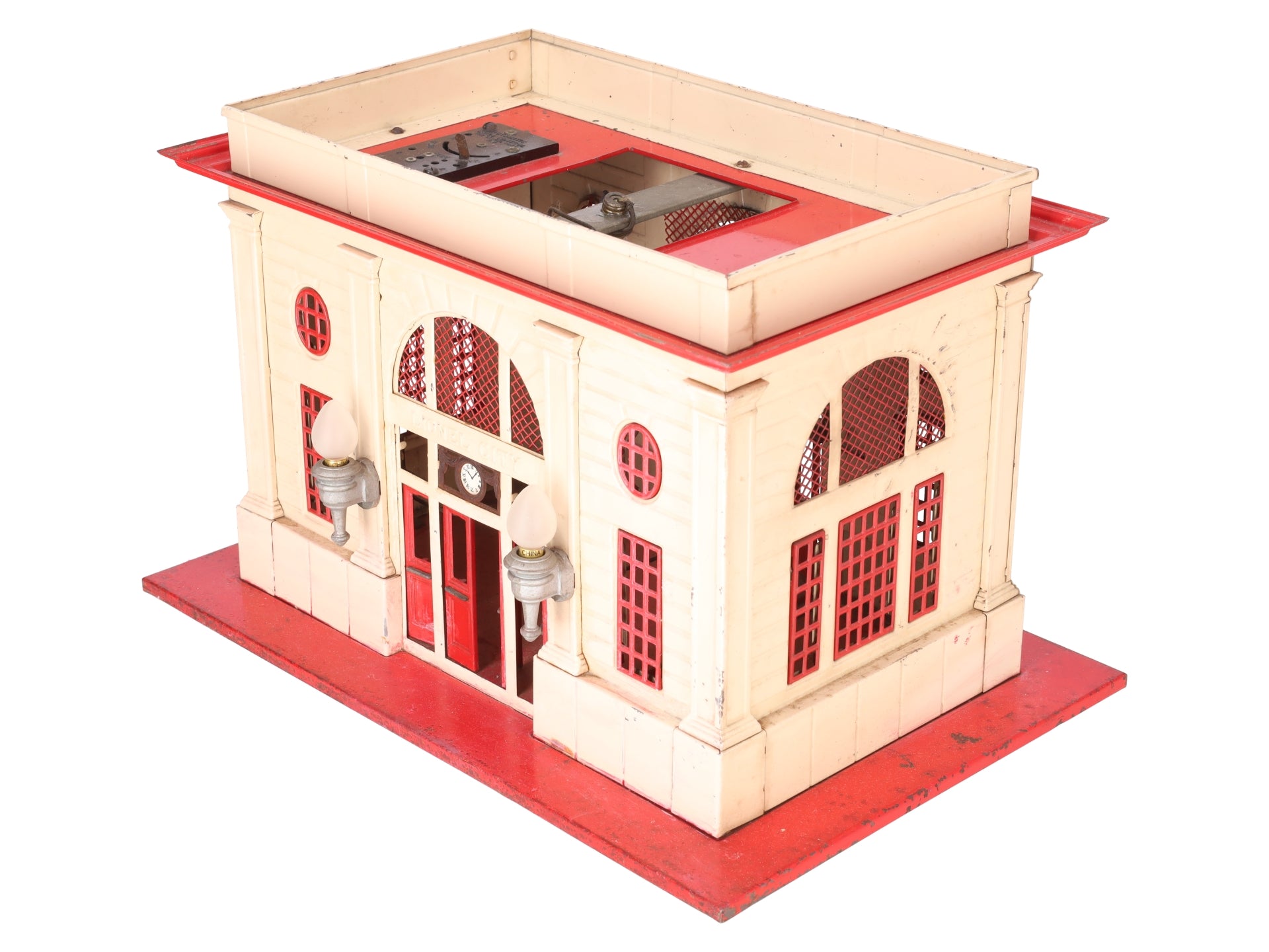 Lionel 115 O Gauge Vintage Lighted Tinplate Passenger Station VG