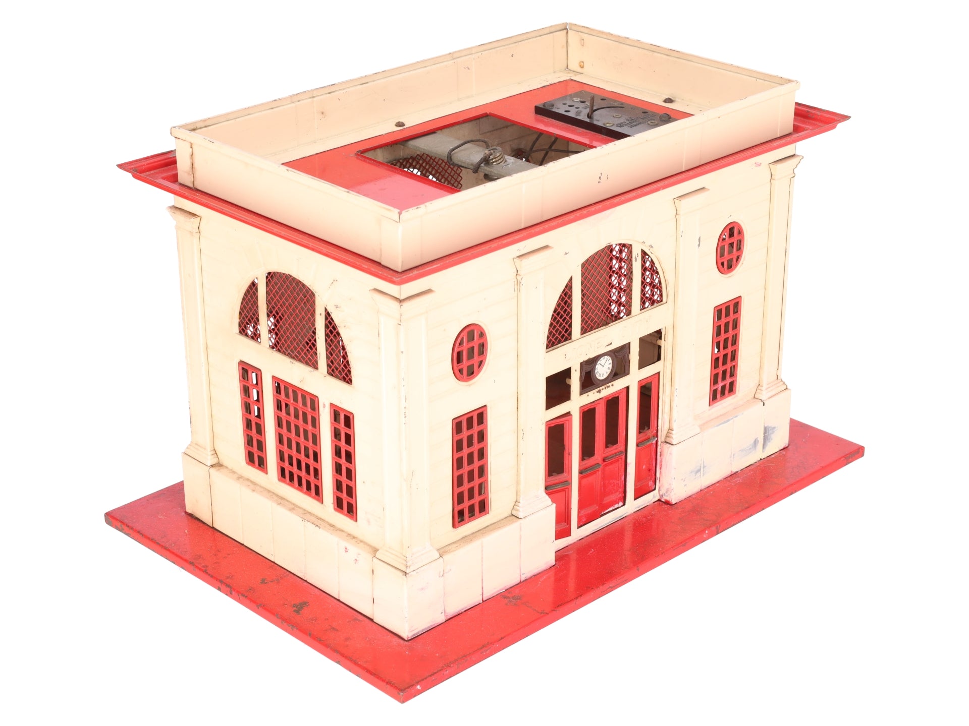 Lionel 115 O Gauge Vintage Lighted Tinplate Passenger Station VG