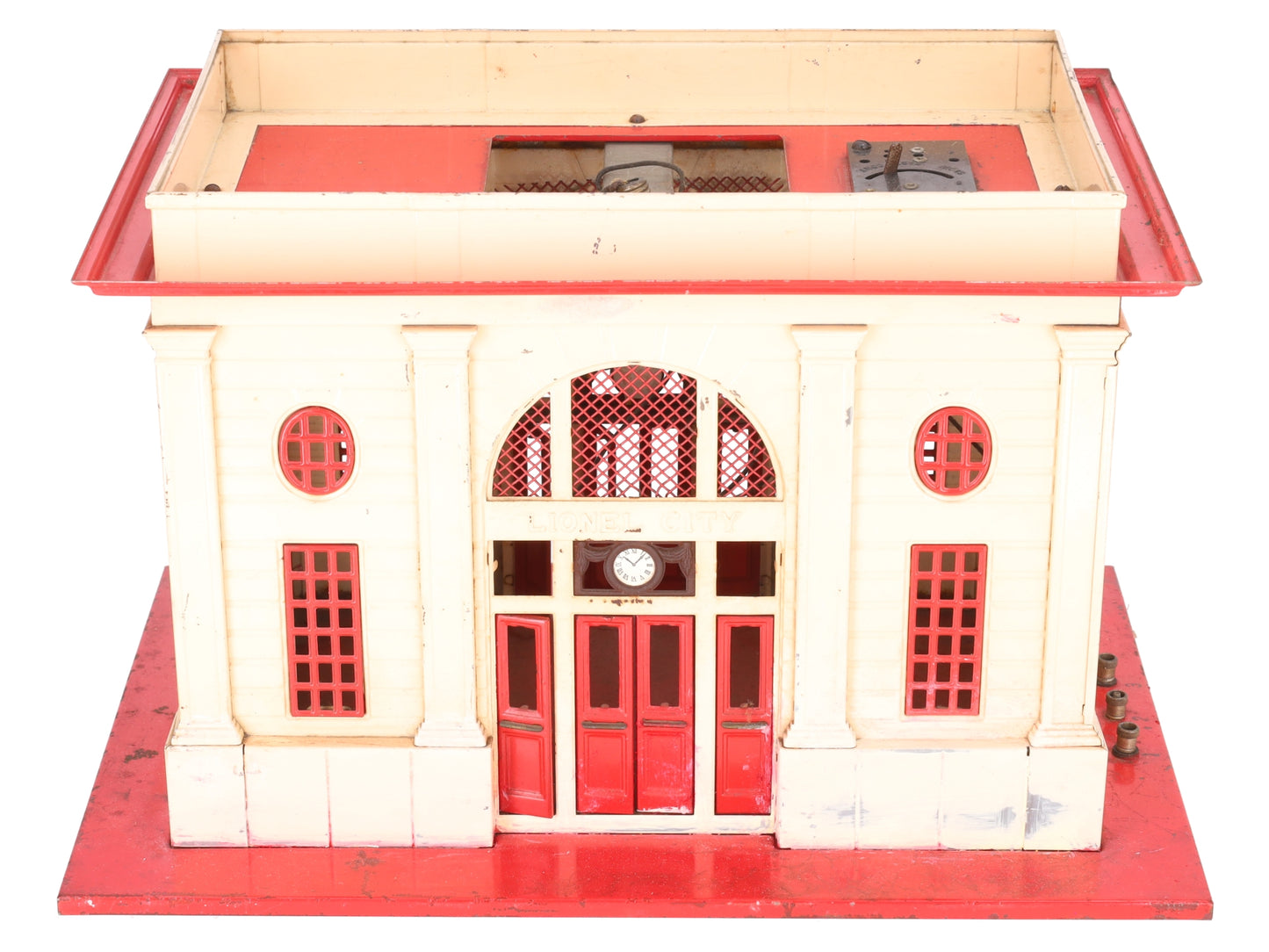 Lionel 115 O Gauge Vintage Lighted Tinplate Passenger Station VG