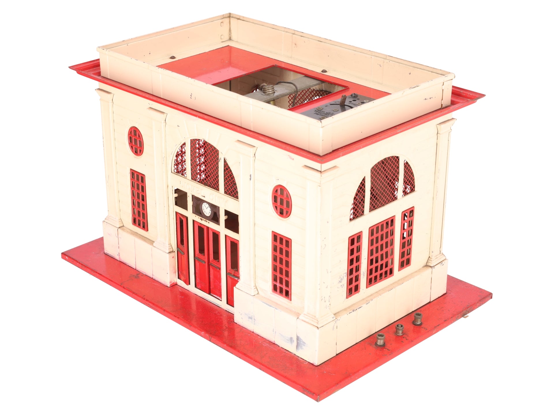 Lionel 115 O Gauge Vintage Lighted Tinplate Passenger Station VG