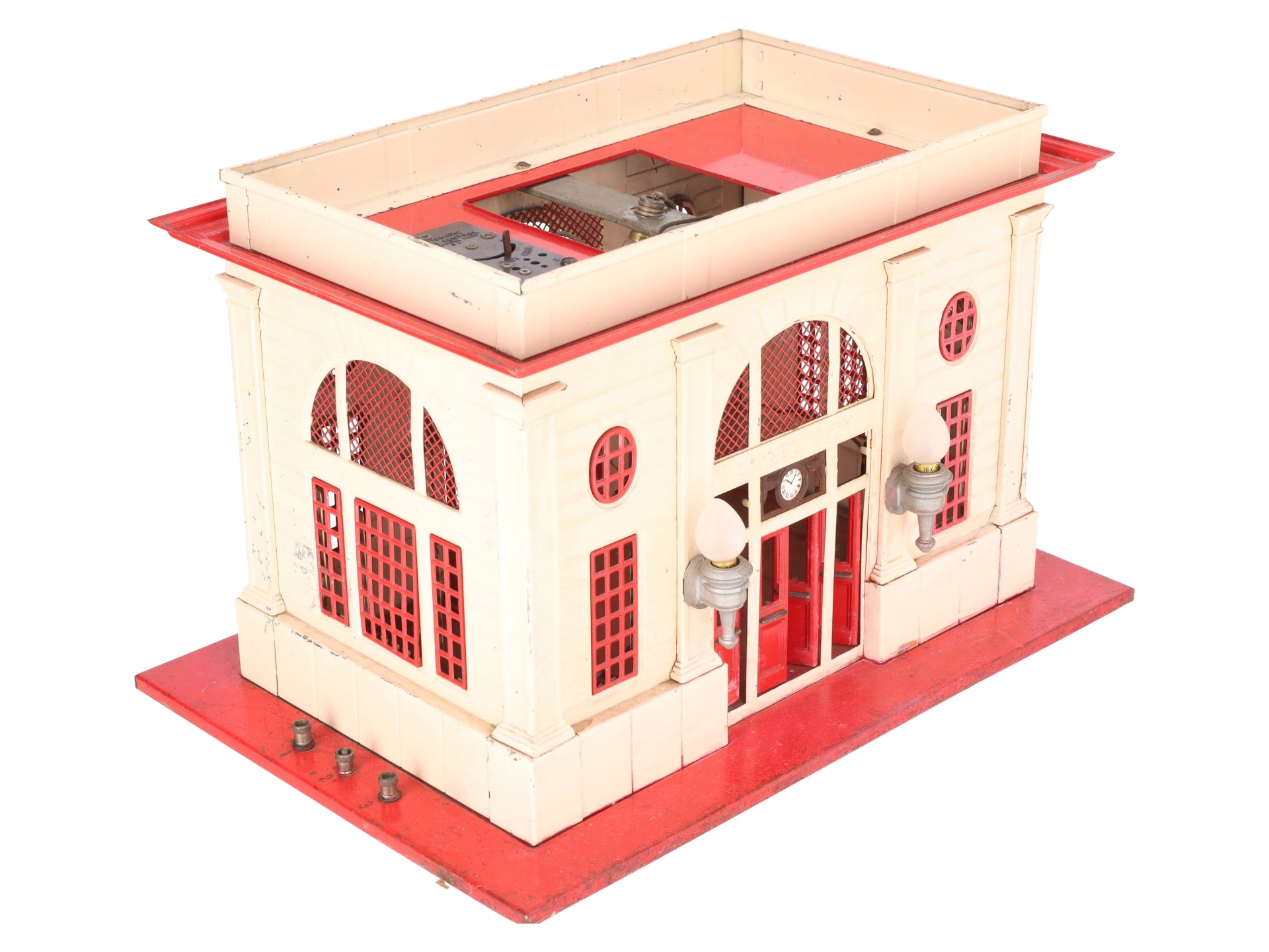 Lionel 115 O Gauge Vintage Lighted Tinplate Passenger Station VG