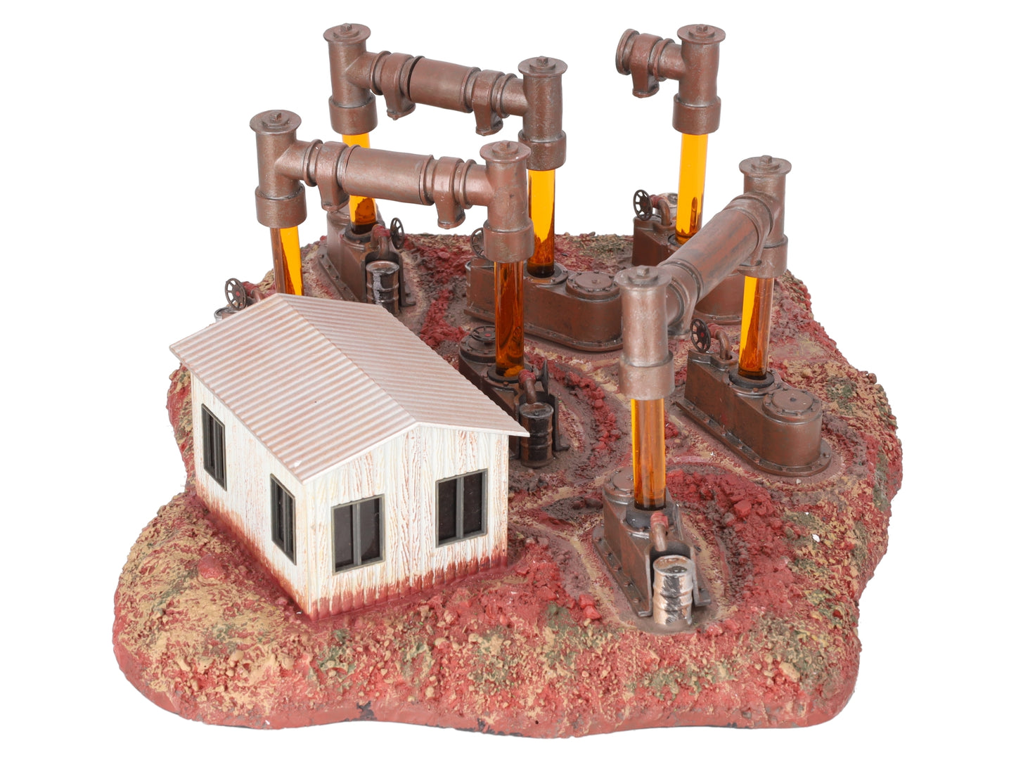 Lionel 6-24112 O Gauge Oil Field With 7 Oil Wells & Bubble Tubes LN/Box