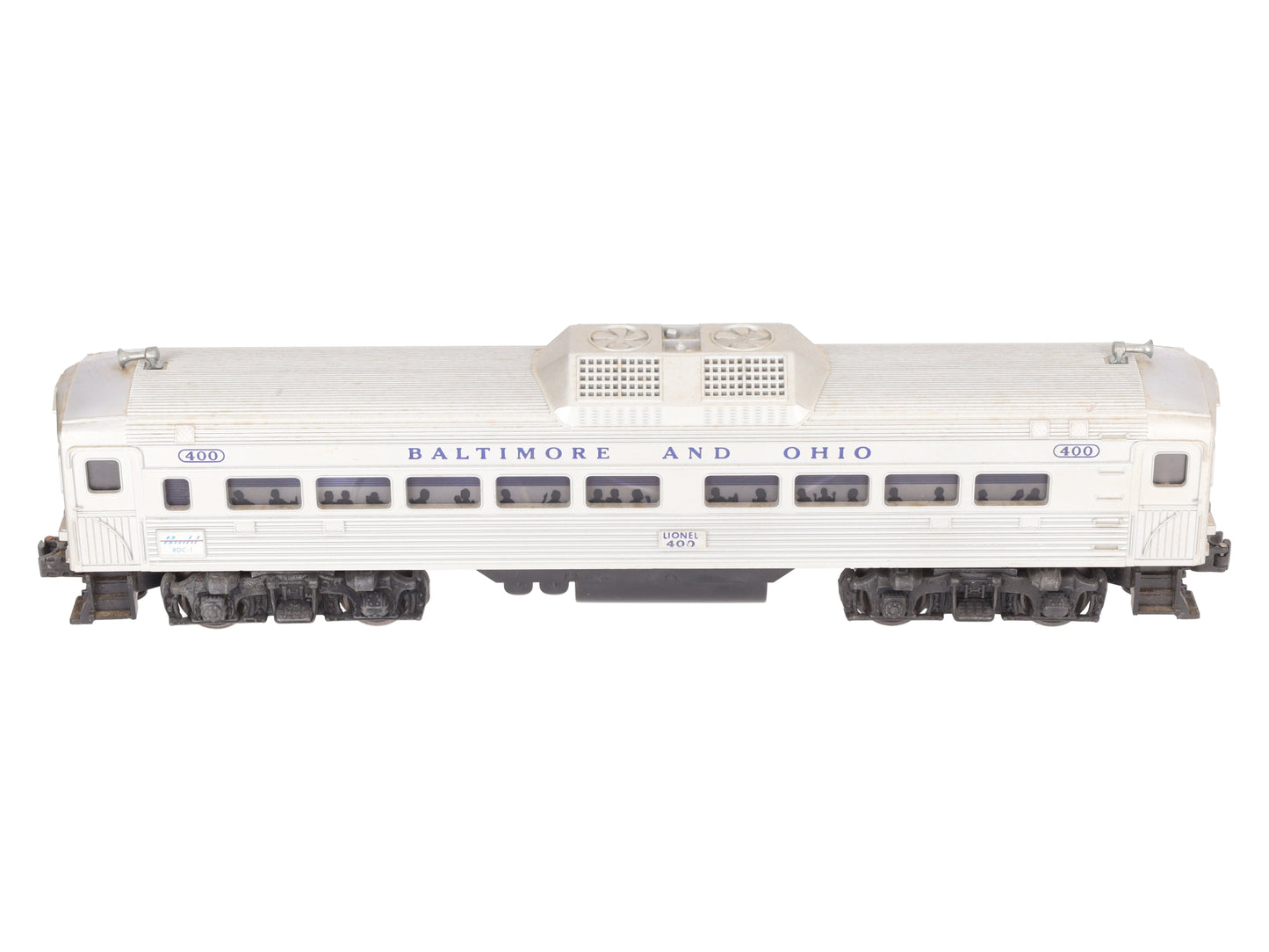 Lionel 400 Vintage O Powered Baltimore & Ohio Commuter Car VG