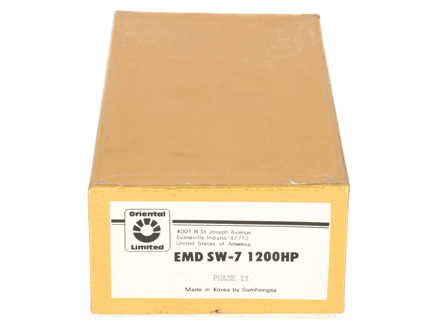 Oriental Limited SW-7 HO BRASS EMD SW-7 1200HP Phase II Diesel Loco - Unpainted LN/Box