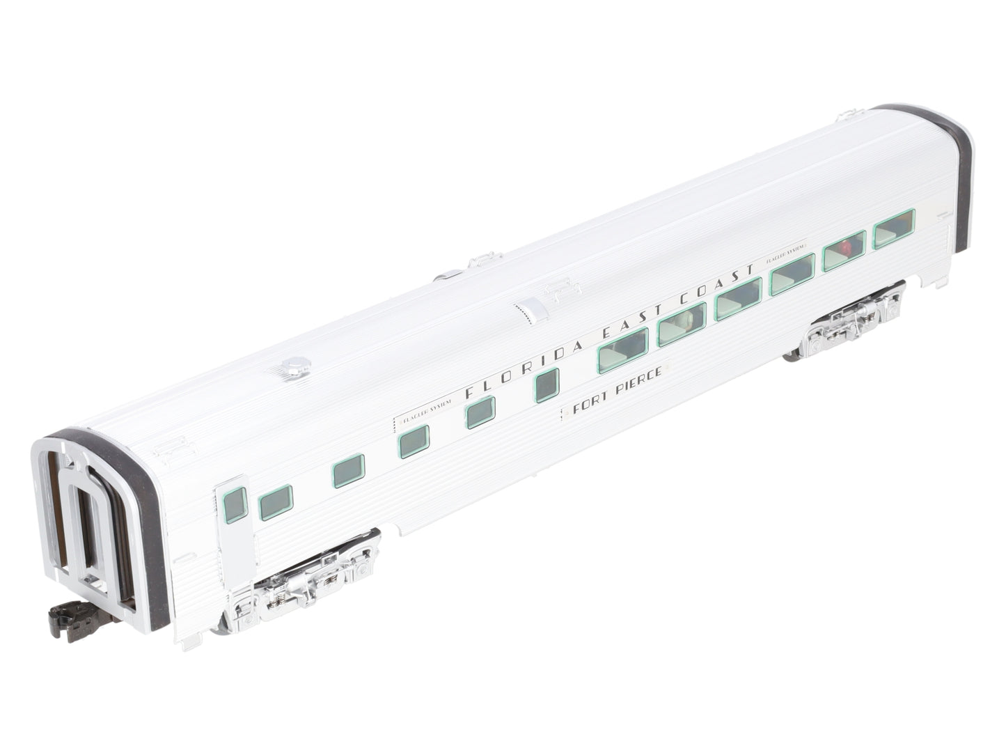Lionel 6-25407 O Gauge FEC "Fort Pierce" Aluminum Diner Car w/ Stationsounds EX