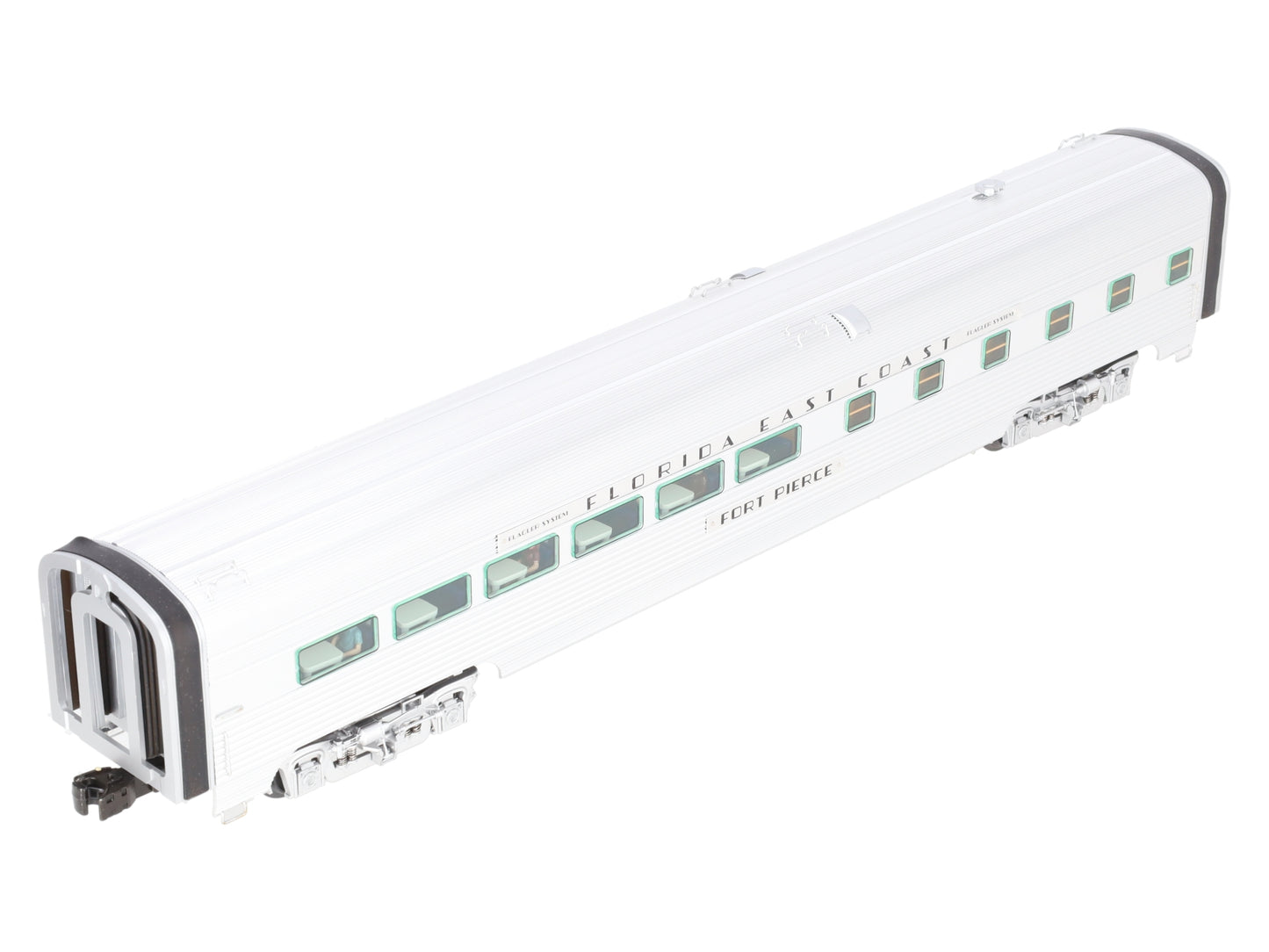 Lionel 6-25407 O Gauge FEC "Fort Pierce" Aluminum Diner Car w/ Stationsounds EX