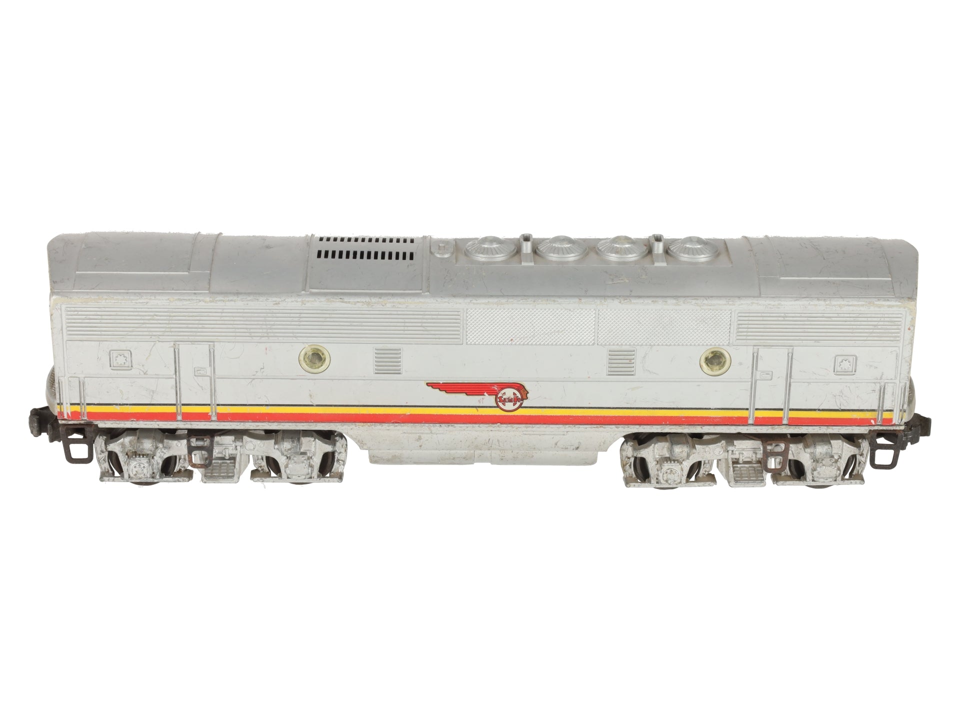 Lionel 2343C Vintage O Santa Fe F-3 Louvered Top Non-Powered B Diesel Locomotive VG/Box