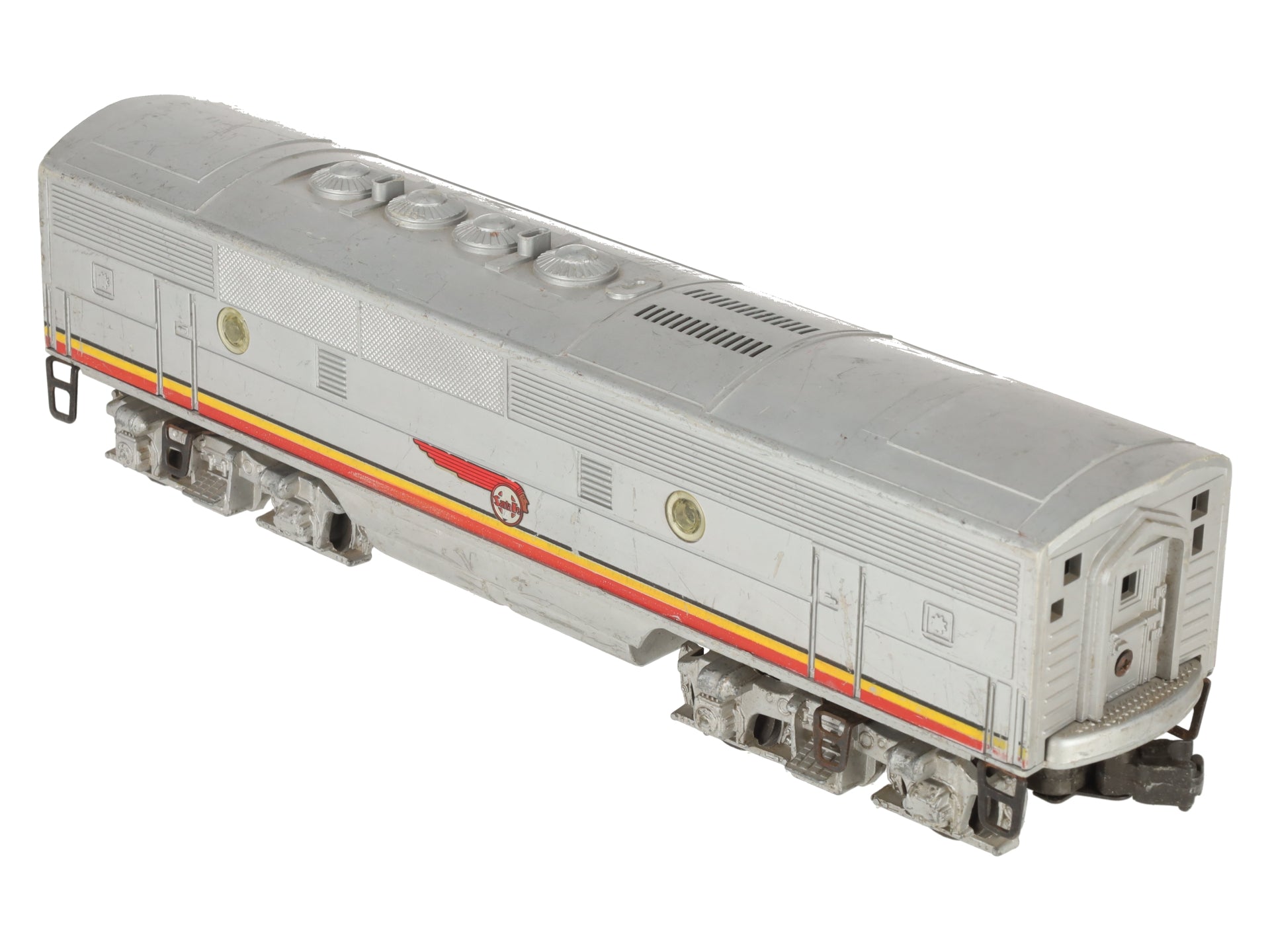 Lionel 2343C Vintage O Santa Fe F-3 Louvered Top Non-Powered B Diesel Locomotive VG/Box