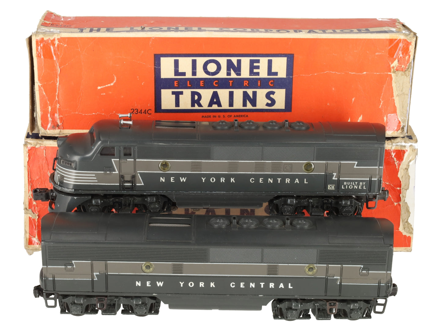 Lionel 2344 Vintage O New York Central F-3 AB Diesel Locomotive Set EX/Box