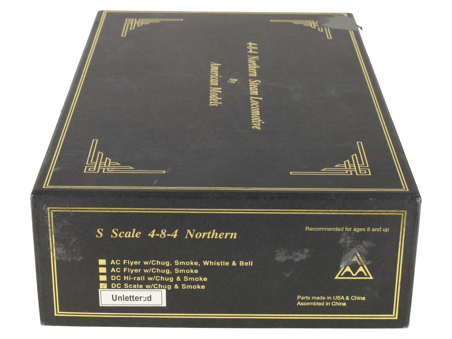 American Models S Scale Santa Fe 4-8-4 Northern Steam Locomotive & Tender EX/Box