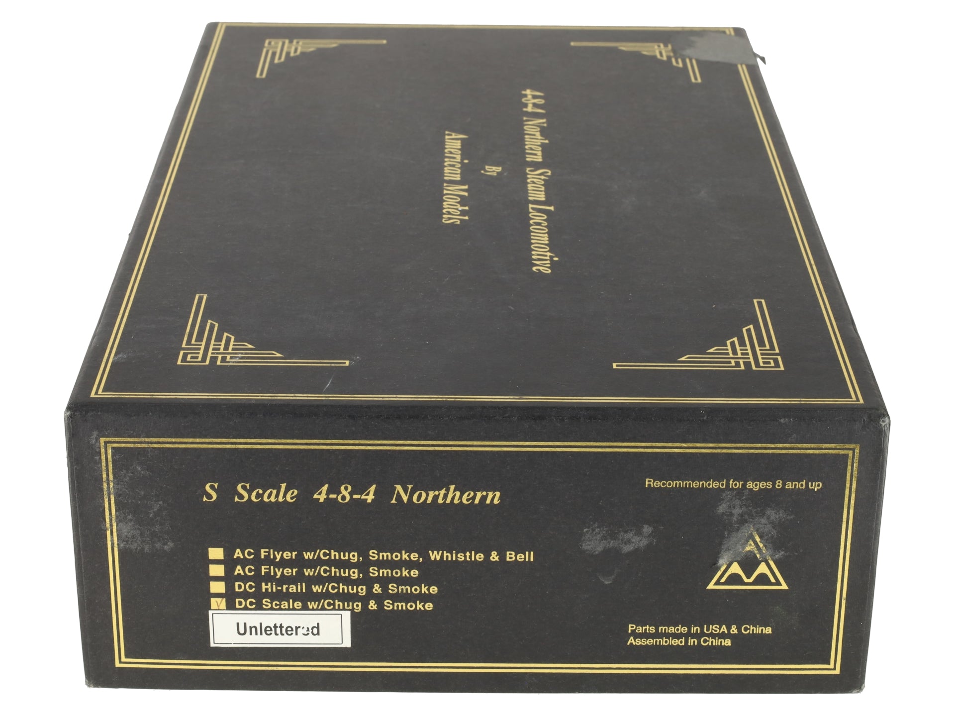 American Models S Scale Santa Fe 4-8-4 Northern Steam Locomotive & Tender EX/Box