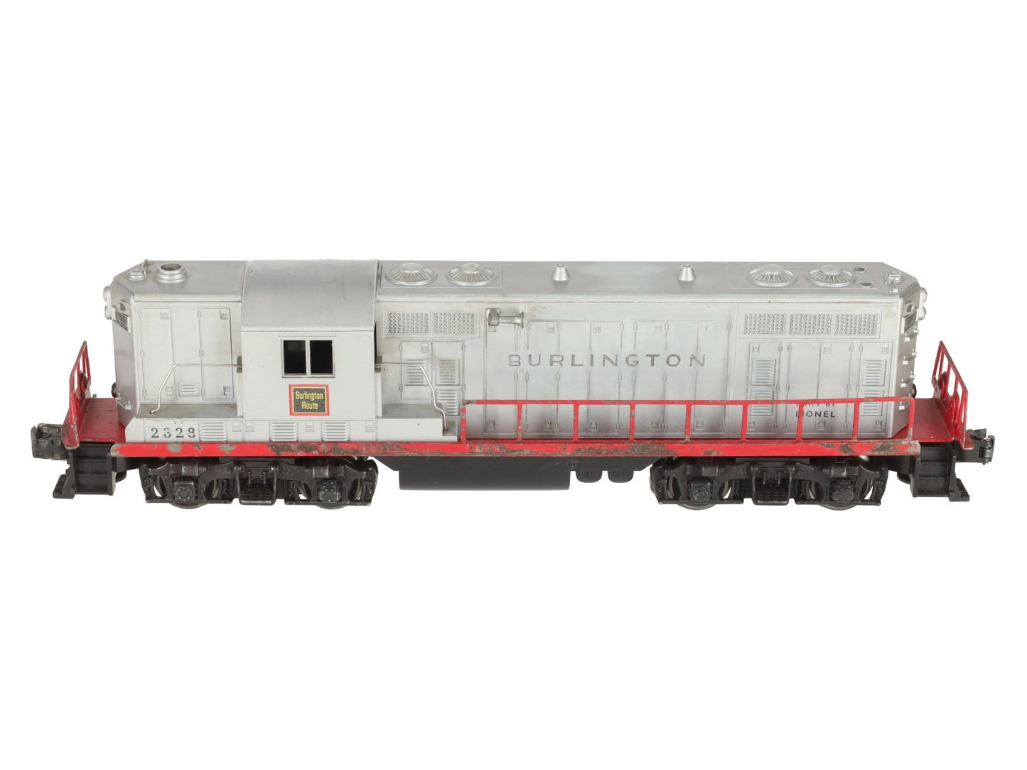 Lionel 2328 Vintage O Burlington GP-7 Powered EMD Diesel Locomotive VG