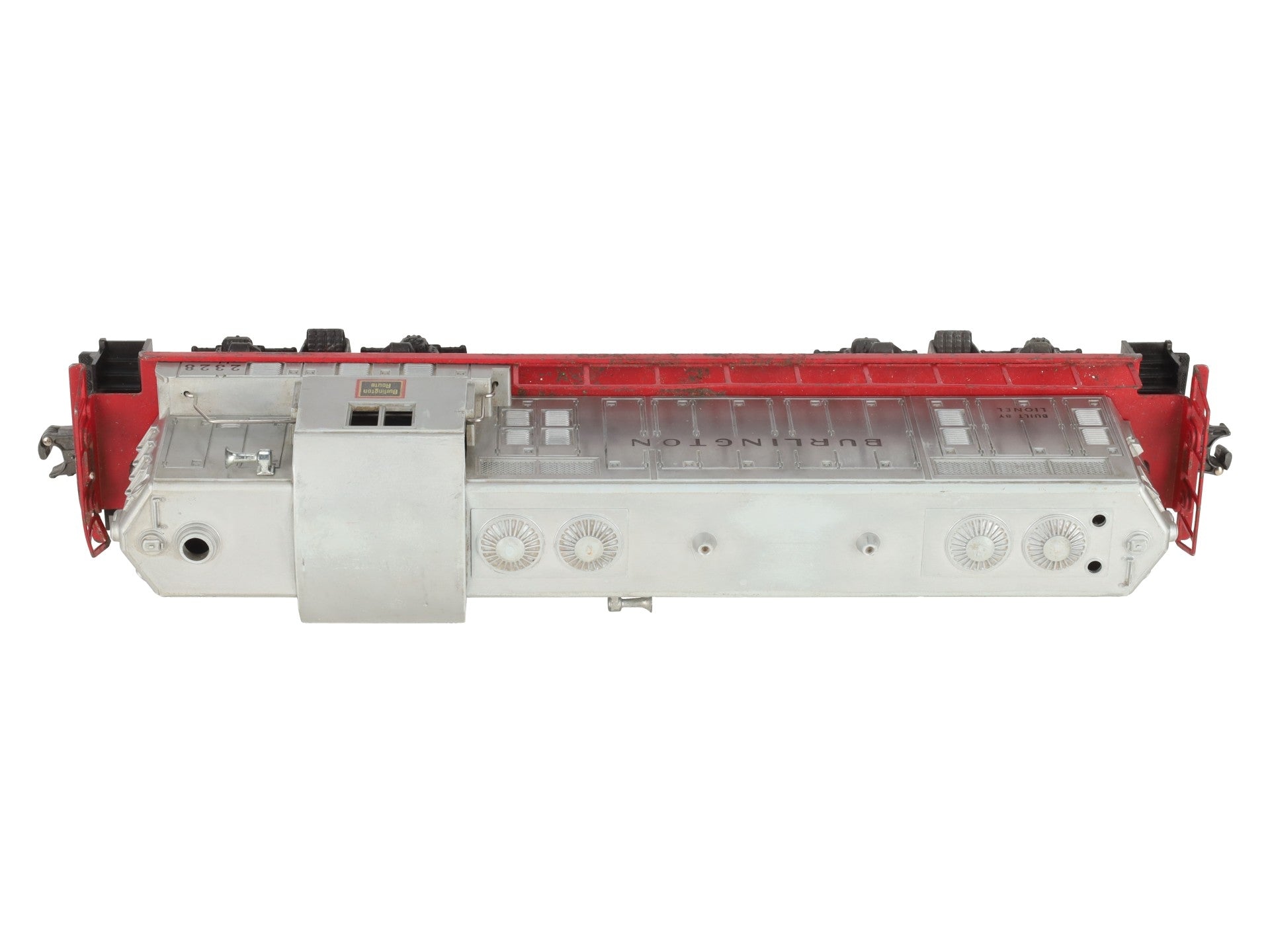 Lionel 2328 Vintage O Burlington GP-7 Powered EMD Diesel Locomotive VG