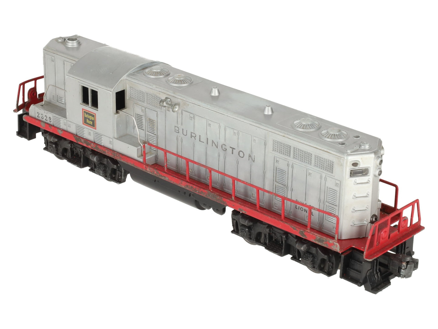 Lionel 2328 Vintage O Burlington GP-7 Powered EMD Diesel Locomotive VG