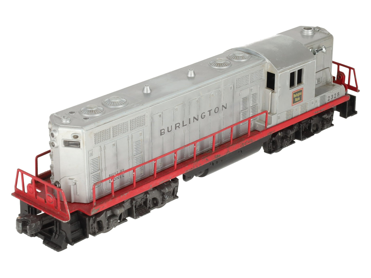 Lionel 2328 Vintage O Burlington GP-7 Powered EMD Diesel Locomotive VG