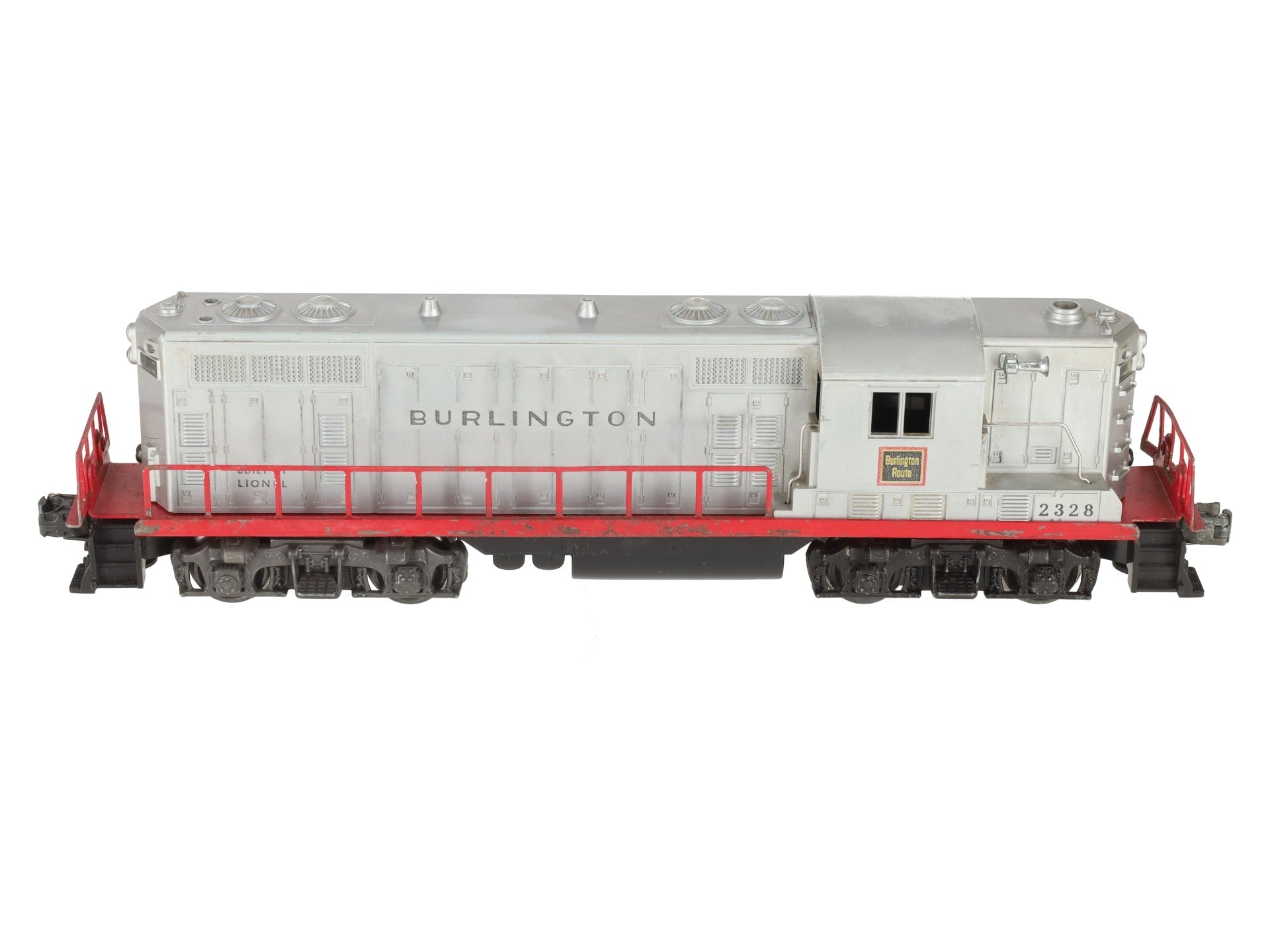 Lionel 2328 Vintage O Burlington GP-7 Powered EMD Diesel Locomotive VG