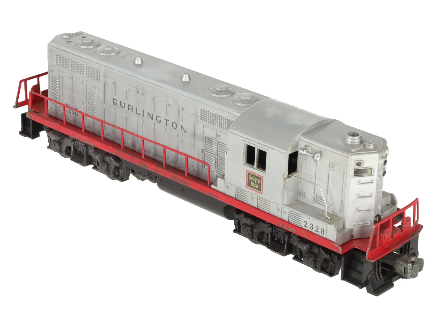Lionel 2328 Vintage O Burlington GP-7 Powered EMD Diesel Locomotive VG