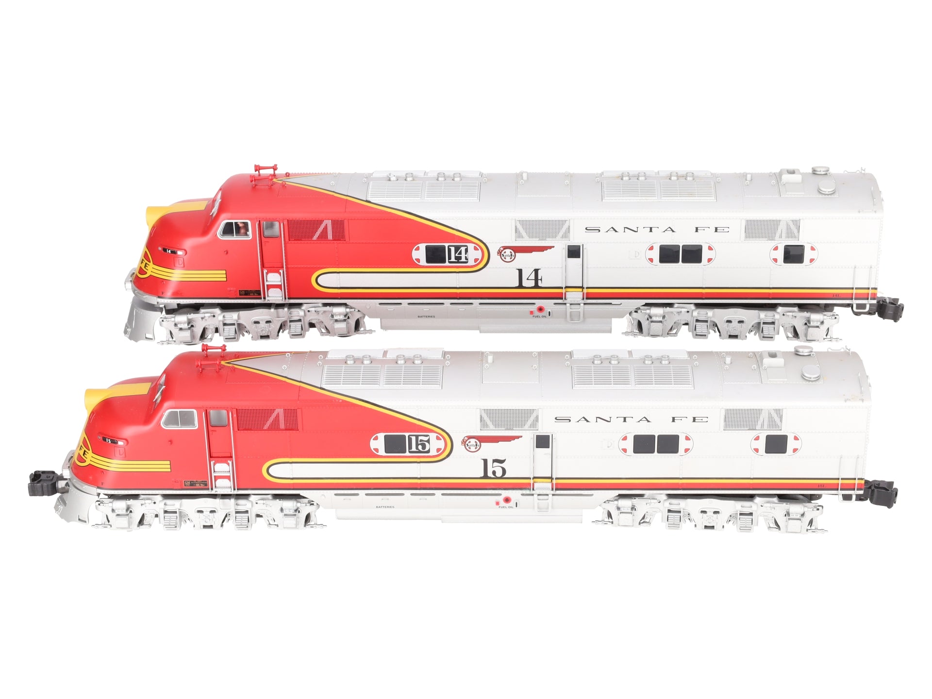 Lionel 6-24504 O Gauge Santa Fe E6 AA Diesel Locomotive Set w/TMCC #14/#15 EX