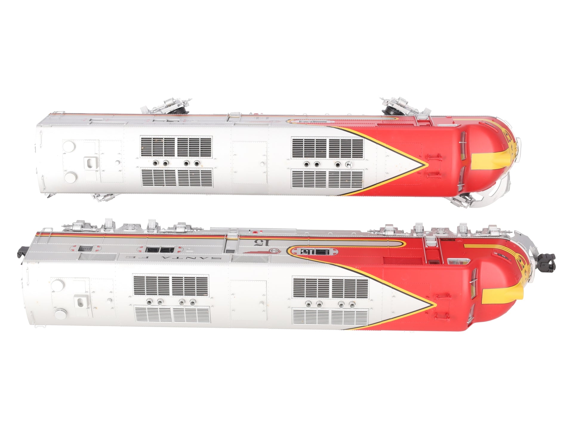 Lionel 6-24504 O Gauge Santa Fe E6 AA Diesel Locomotive Set w/TMCC #14/#15 EX