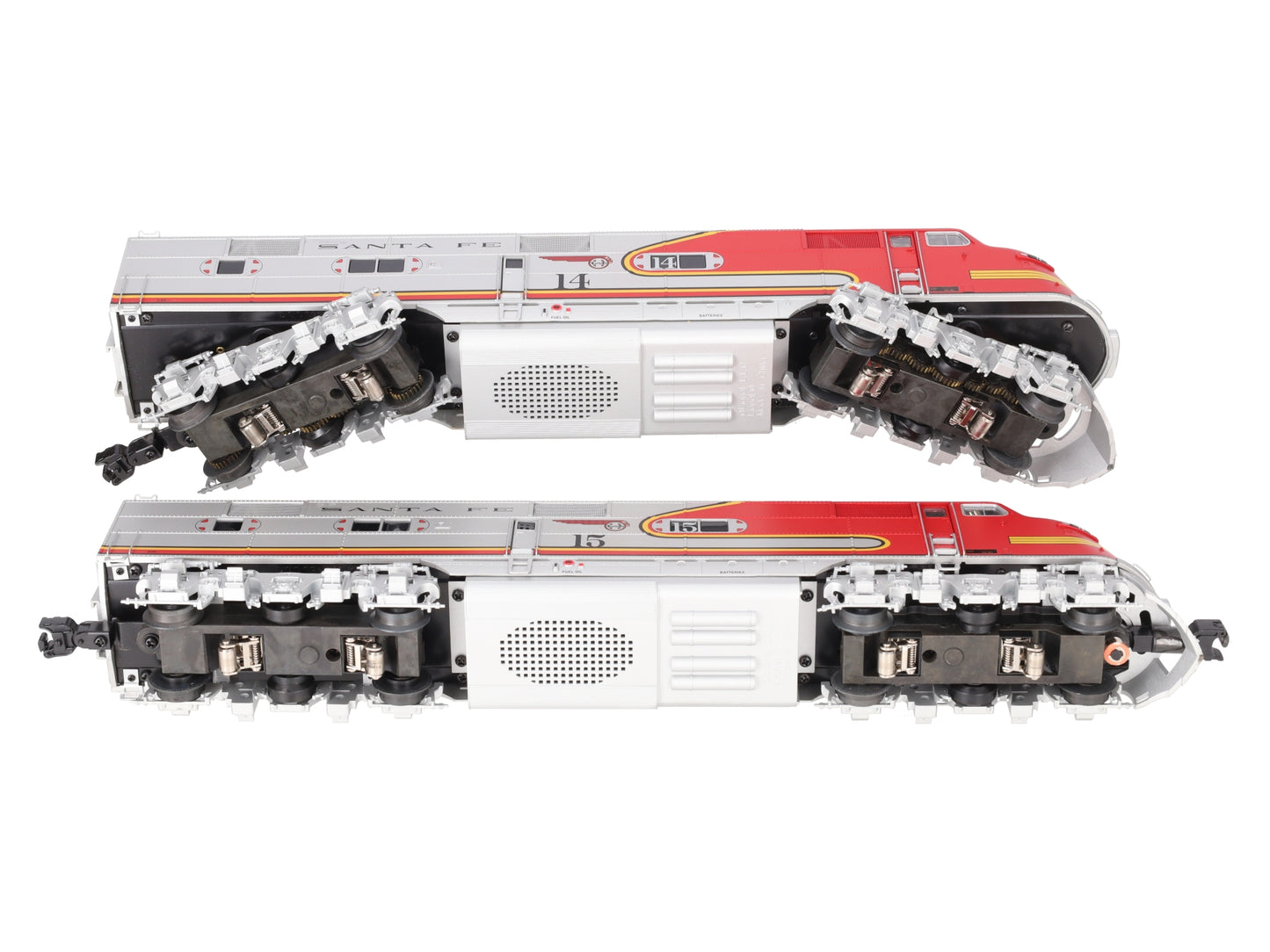 Lionel 6-24504 O Gauge Santa Fe E6 AA Diesel Locomotive Set w/TMCC #14/#15 EX