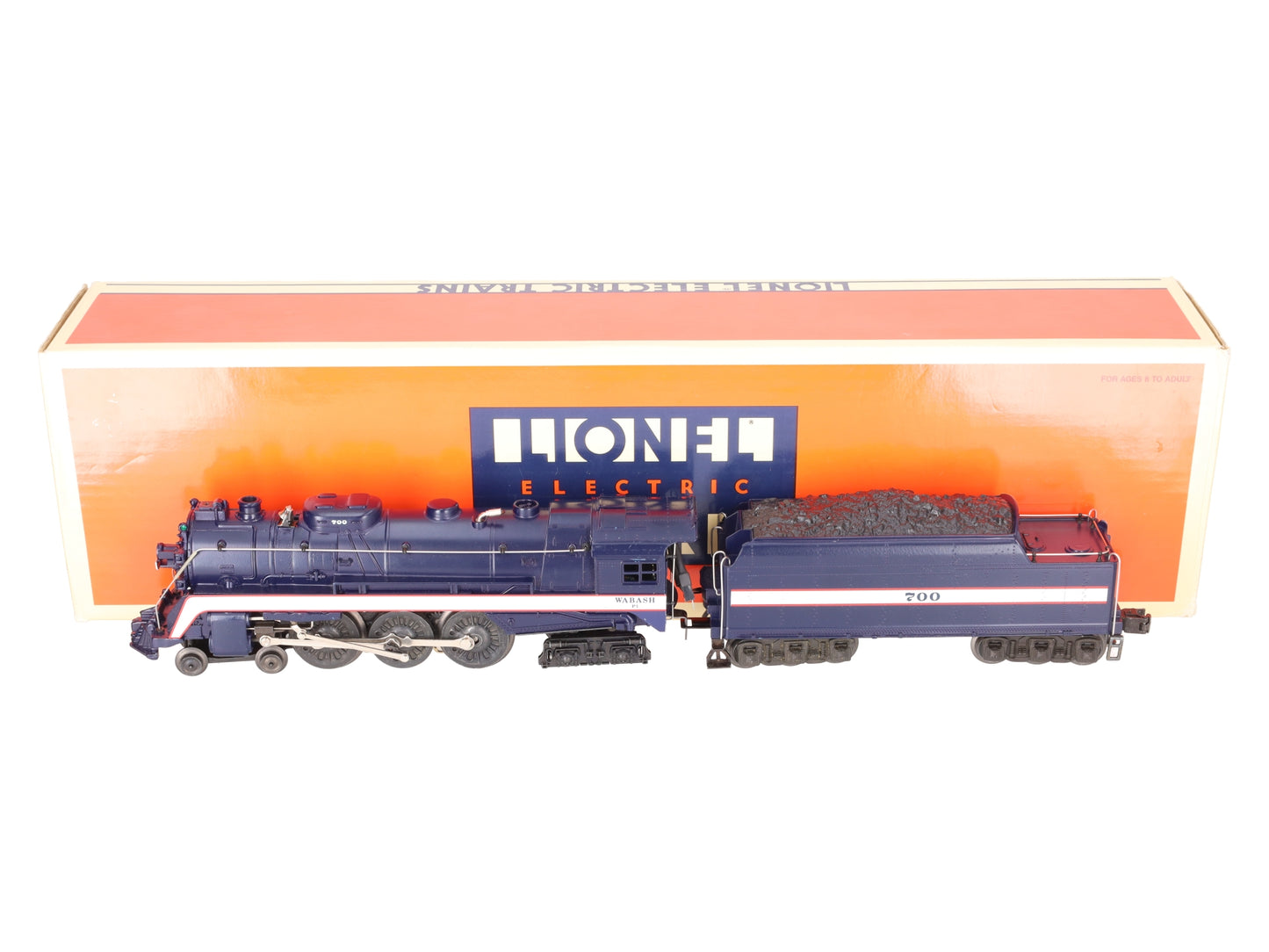 Lionel 6-18046 O Gauge Wabash Hudson 4-6-4 Steam Locomotive & Tender #700 EX/Box