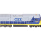 Lionel 6-18214 O Gauge CSX Dash 8 Diesel Locomotive with Horn #7500 EX/Box