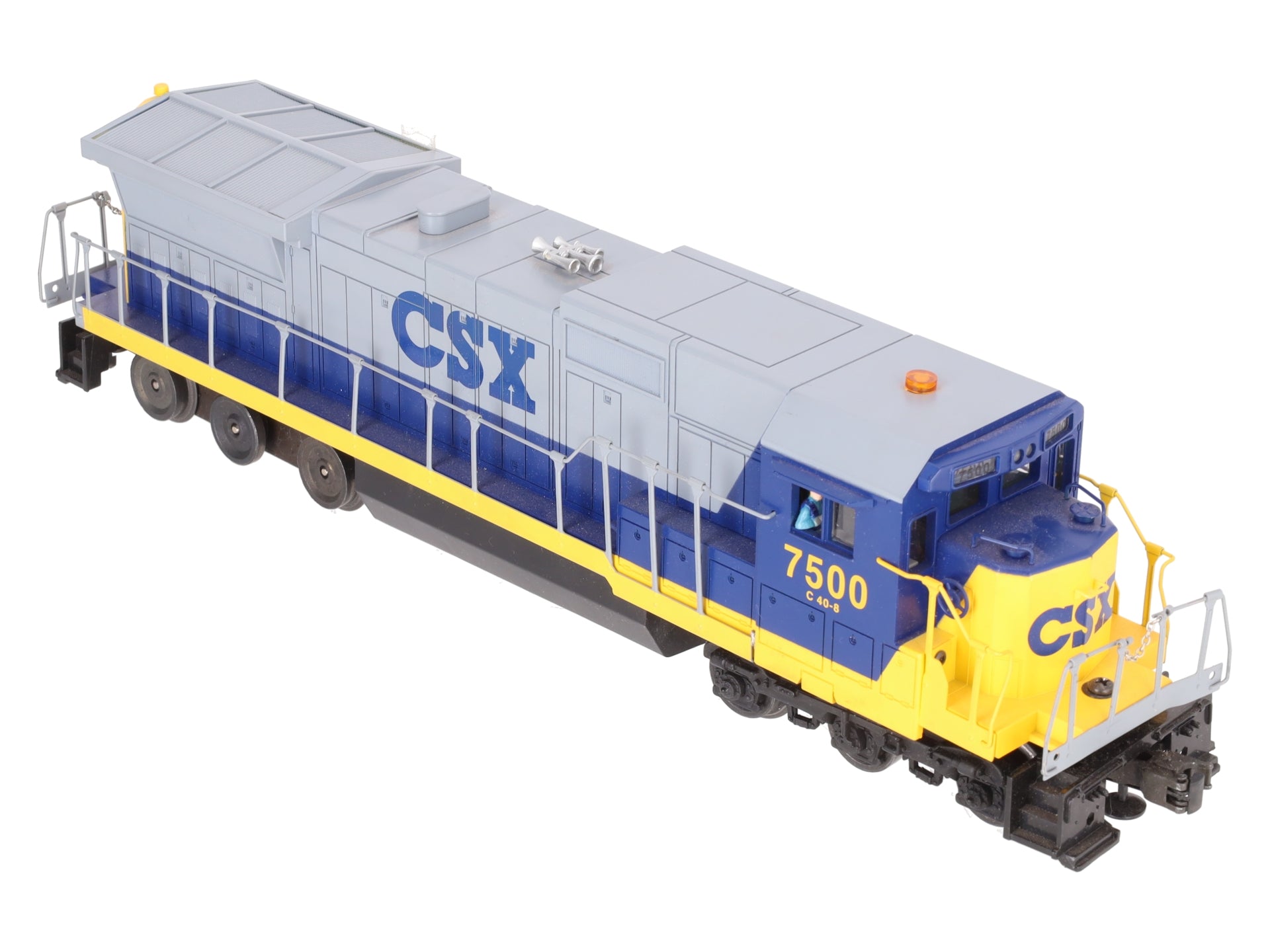 Lionel 6-18214 O Gauge CSX Dash 8 Diesel Locomotive with Horn #7500 EX/Box