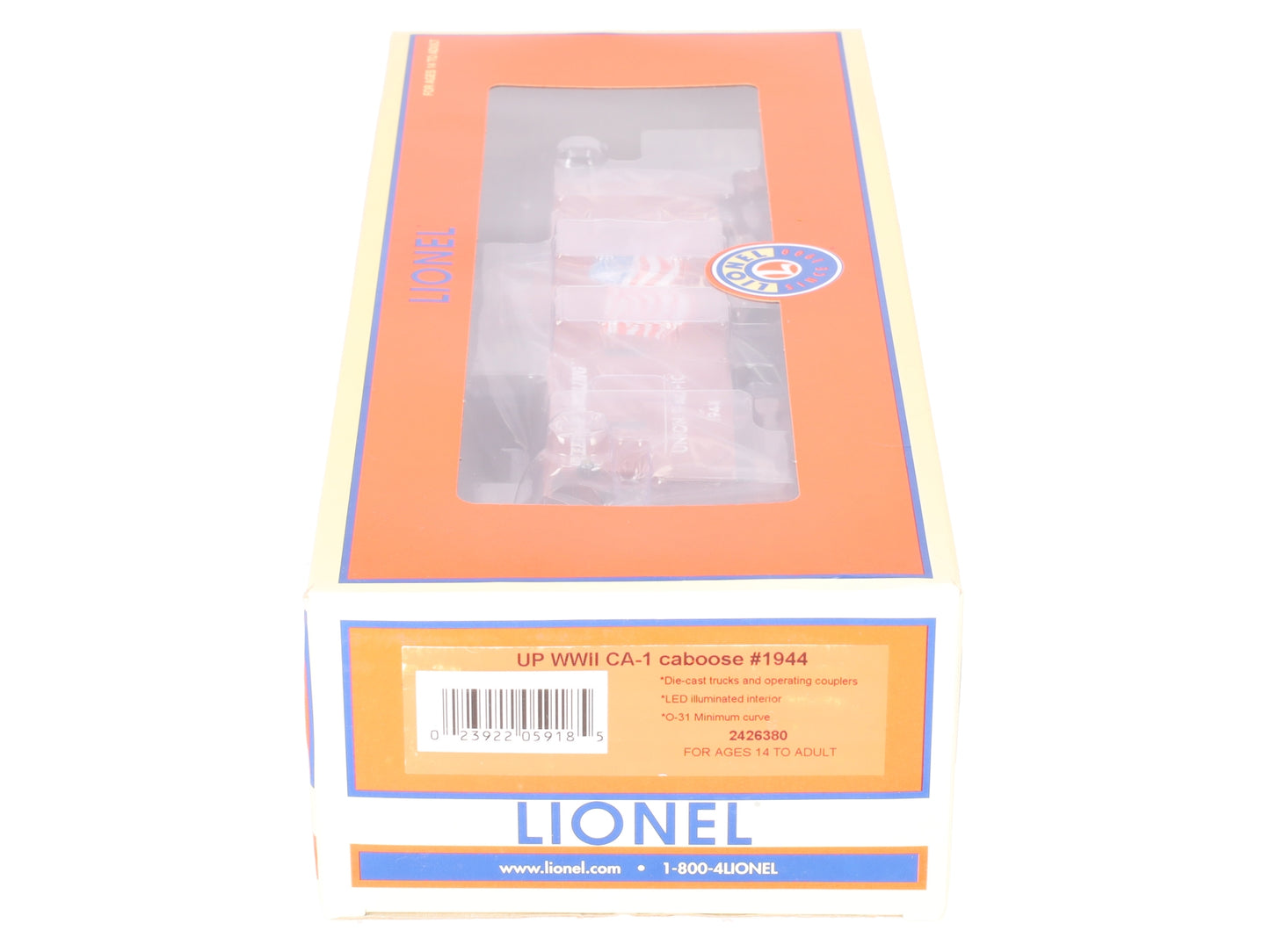 Lionel 2426380 O Union Pacific WWII Class CA-1 Wood Caboose #1944 LN/Box