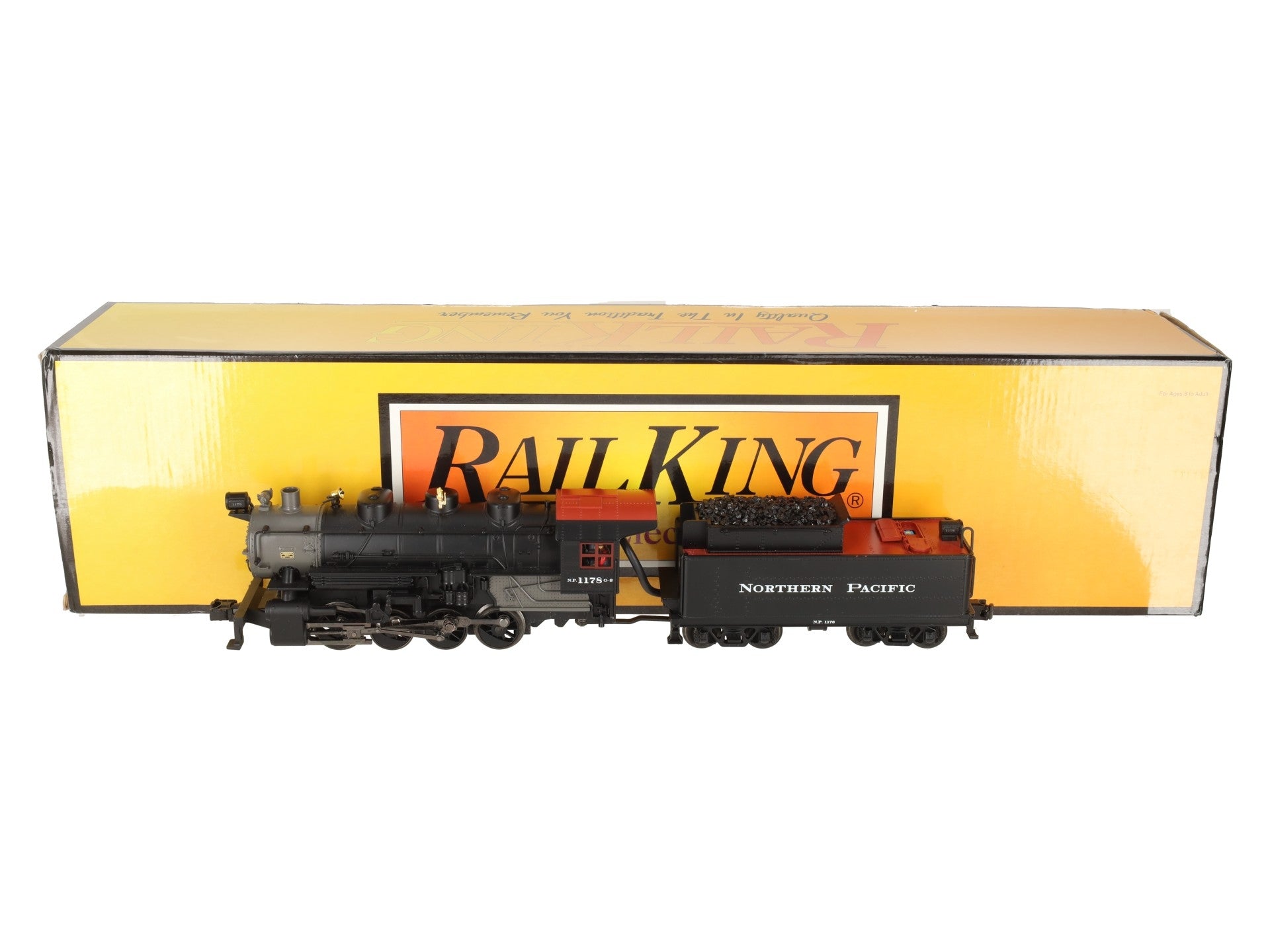 MTH 30-1470-1 Northern Pacific 0-8-0 Steam Engine w/PS2 #1178 LN/Box