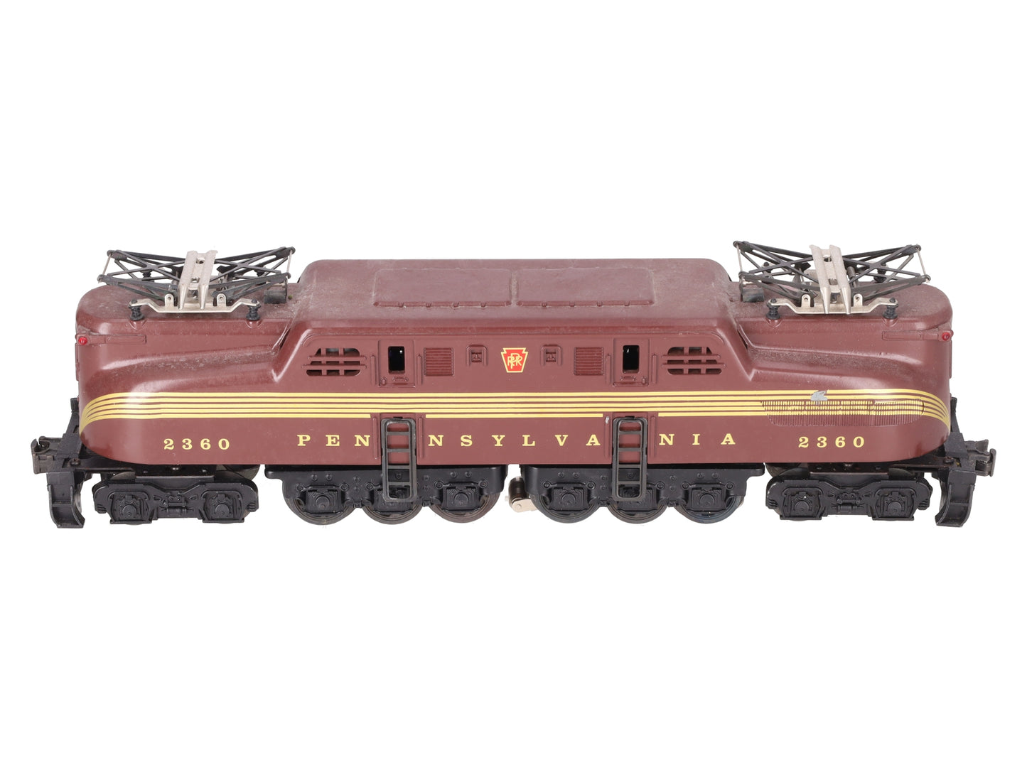 Lionel 2360 Vintage O Pennsylvania 5-Stripe Tuscan GG-1 Electric Locomotive VG