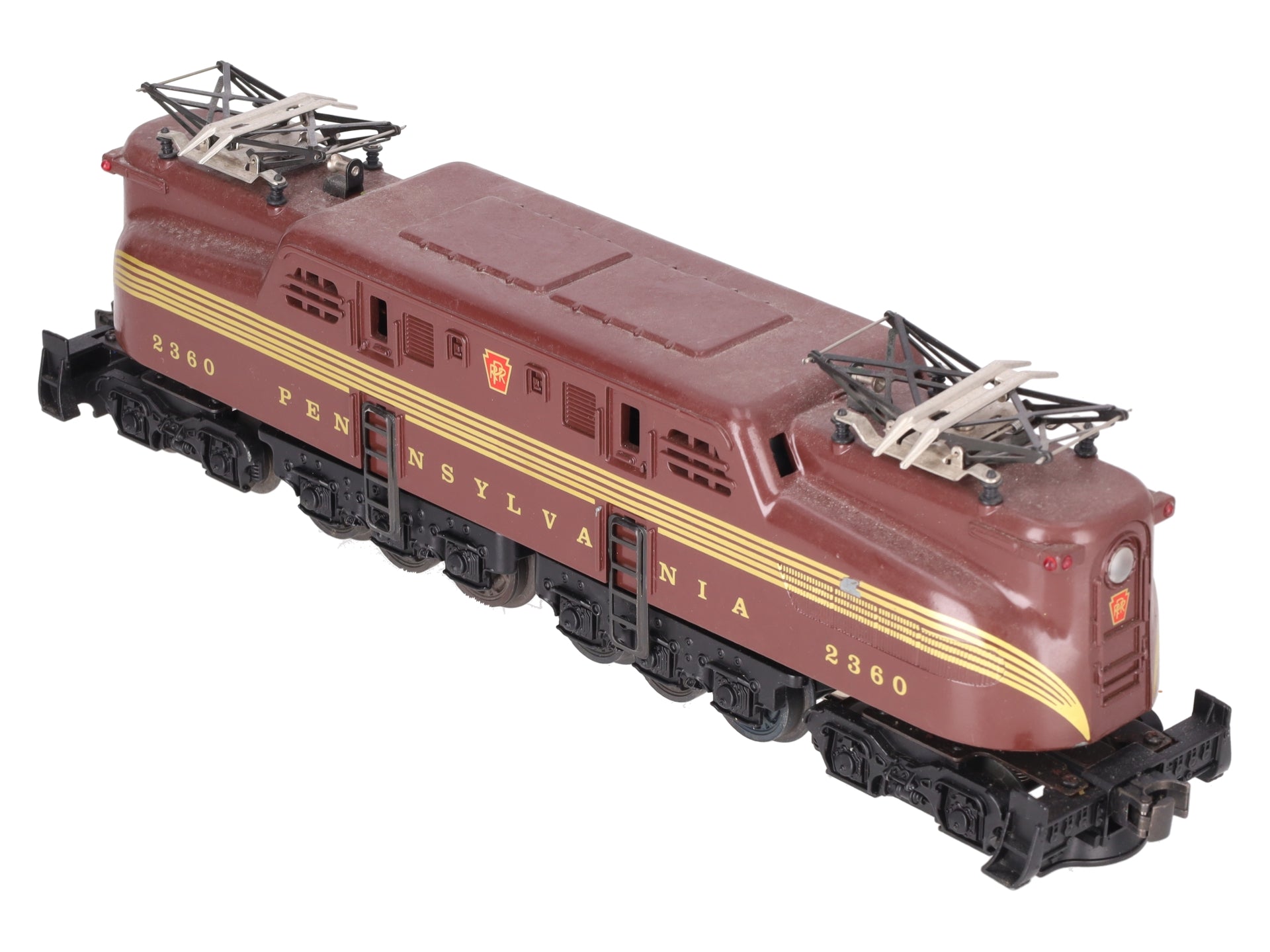 Lionel 2360 Vintage O Pennsylvania 5-Stripe Tuscan GG-1 Electric Locomotive VG