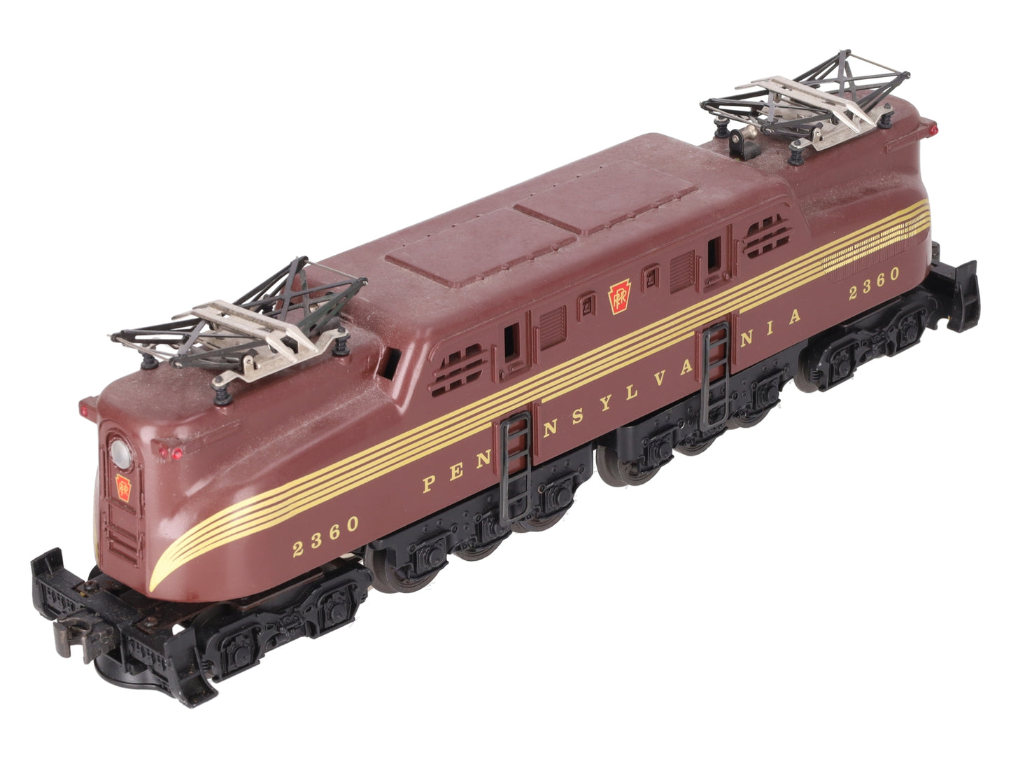 Lionel 2360 Vintage O Pennsylvania 5-Stripe Tuscan GG-1 Electric Locomotive VG
