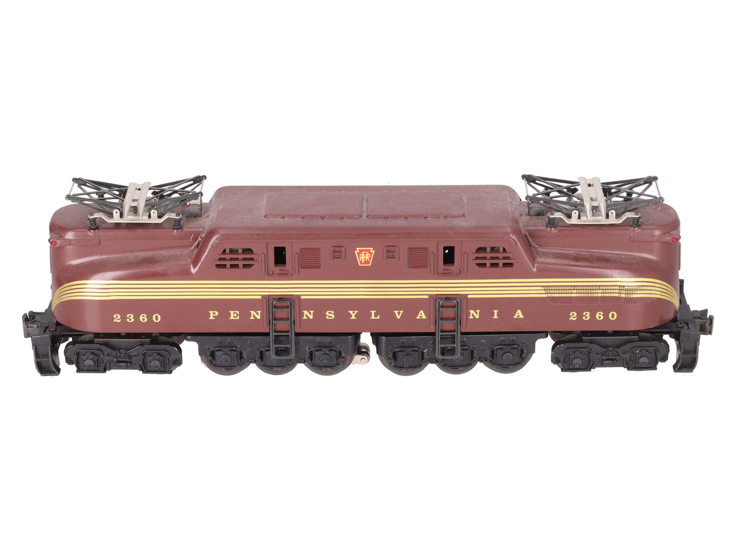Lionel 2360 Vintage O Pennsylvania 5-Stripe Tuscan GG-1 Electric Locomotive VG