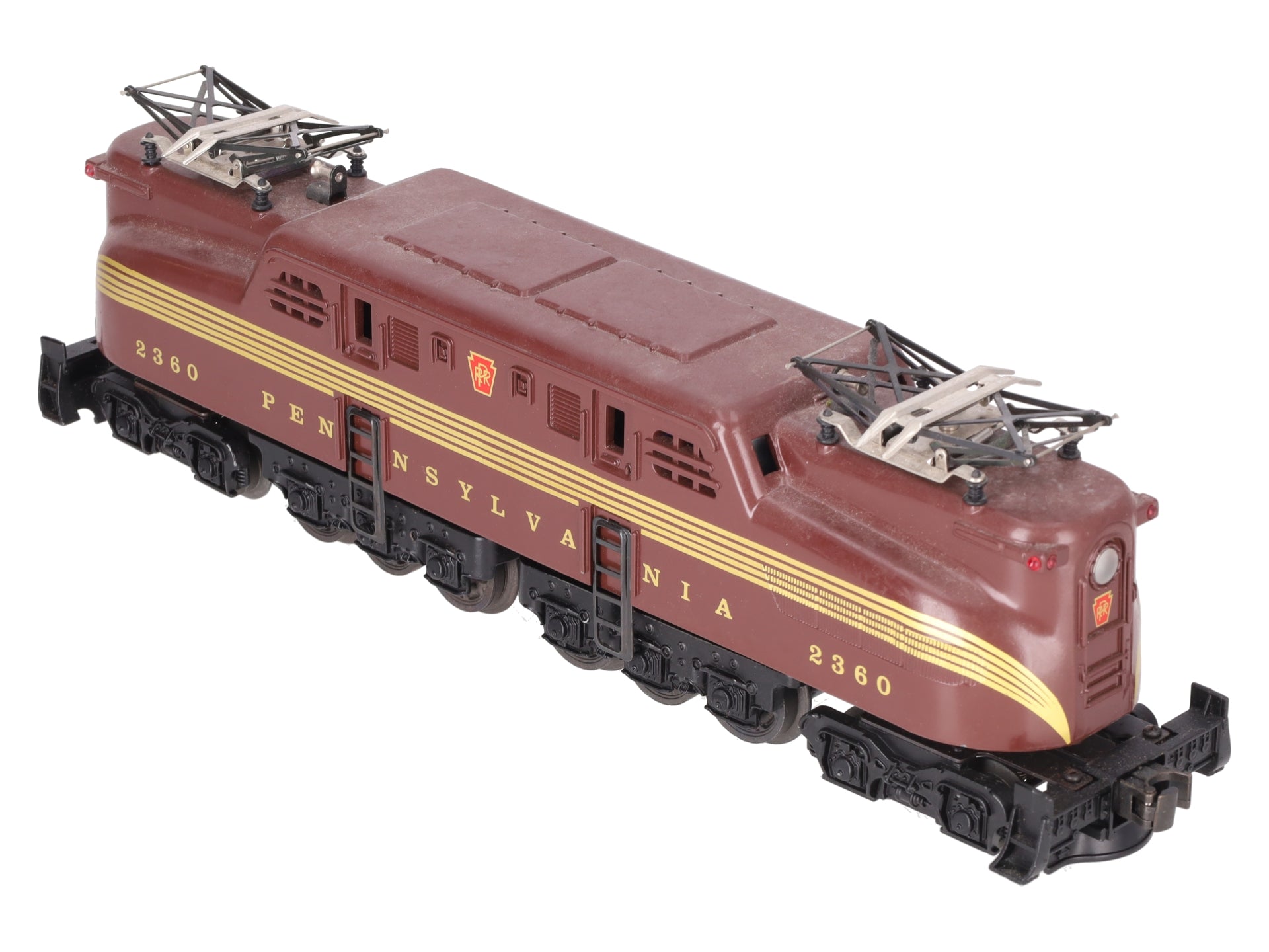 Lionel 2360 Vintage O Pennsylvania 5-Stripe Tuscan GG-1 Electric Locomotive VG