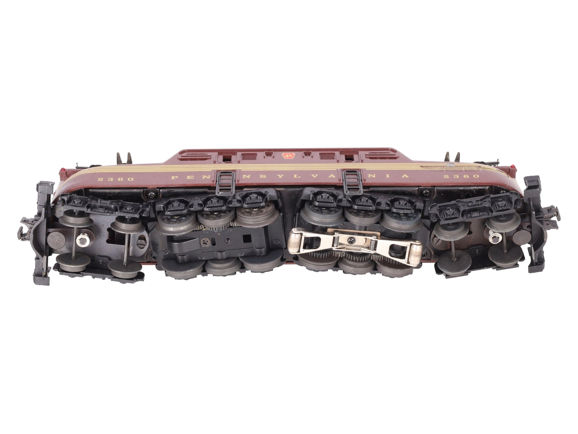 Lionel 2360 Vintage O Pennsylvania 5-Stripe Tuscan GG-1 Electric Locomotive VG