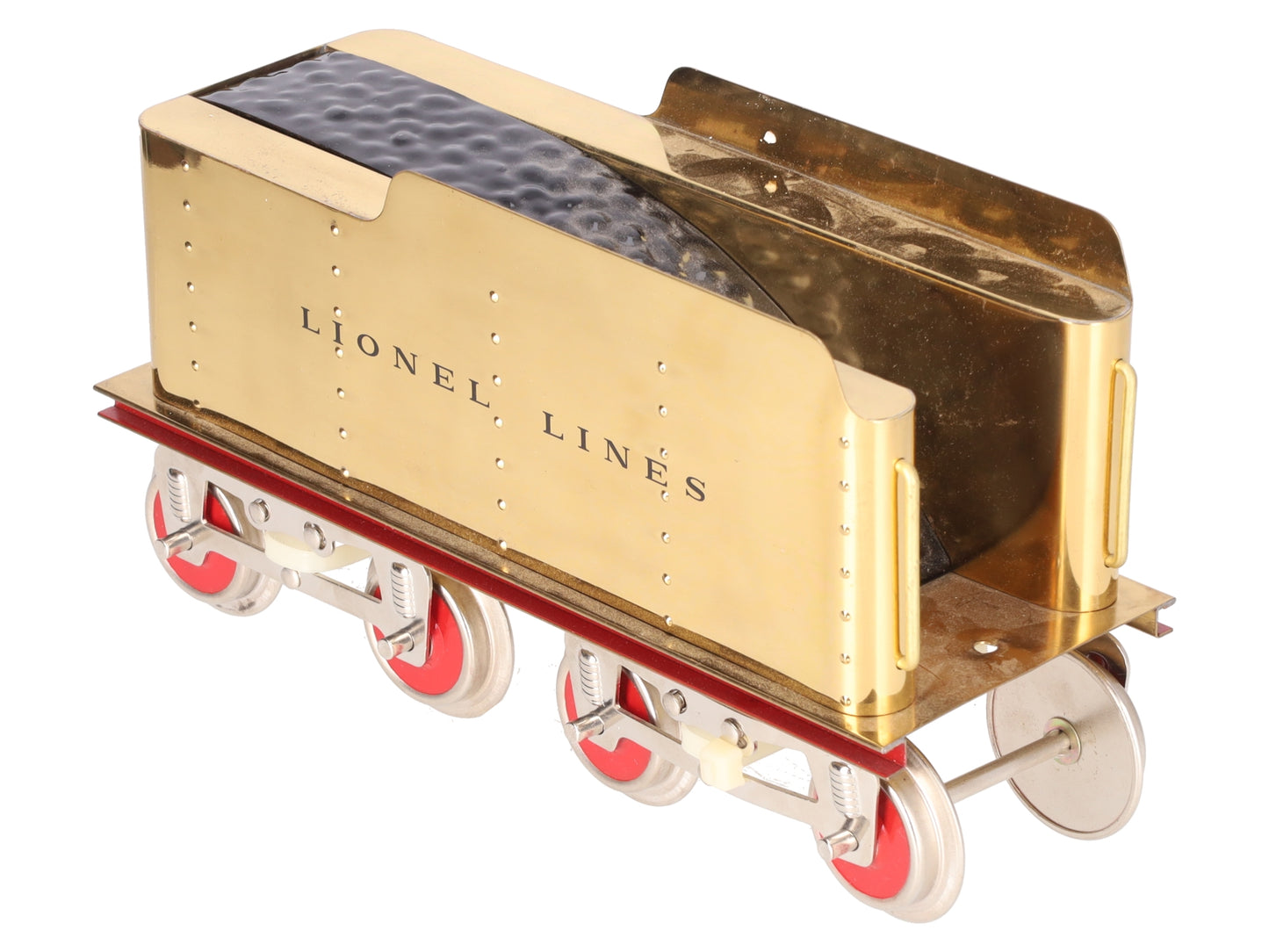 MTH Standard Gauge Lionel Remake Gold Tinplate Tender VG