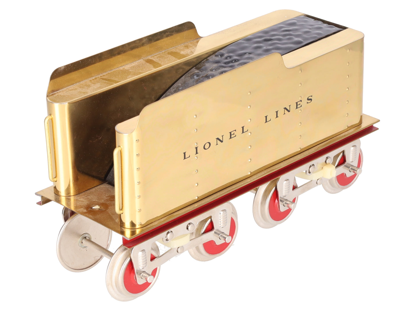MTH Standard Gauge Lionel Remake Gold Tinplate Tender VG