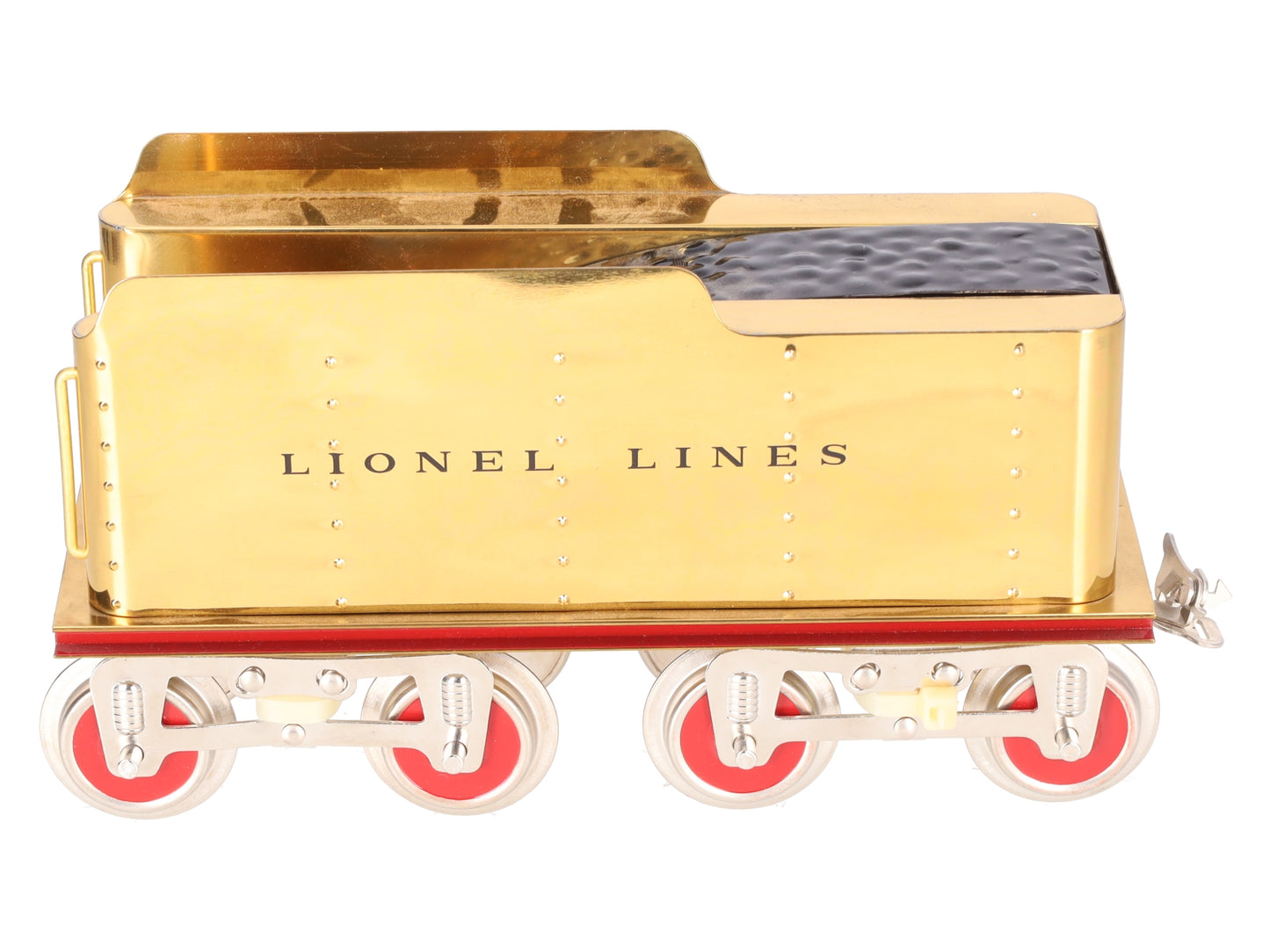 MTH Standard Gauge Lionel Remake Gold Tinplate Tender VG