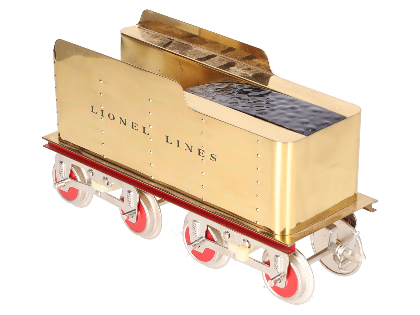 MTH Standard Gauge Lionel Remake Gold Tinplate Tender VG