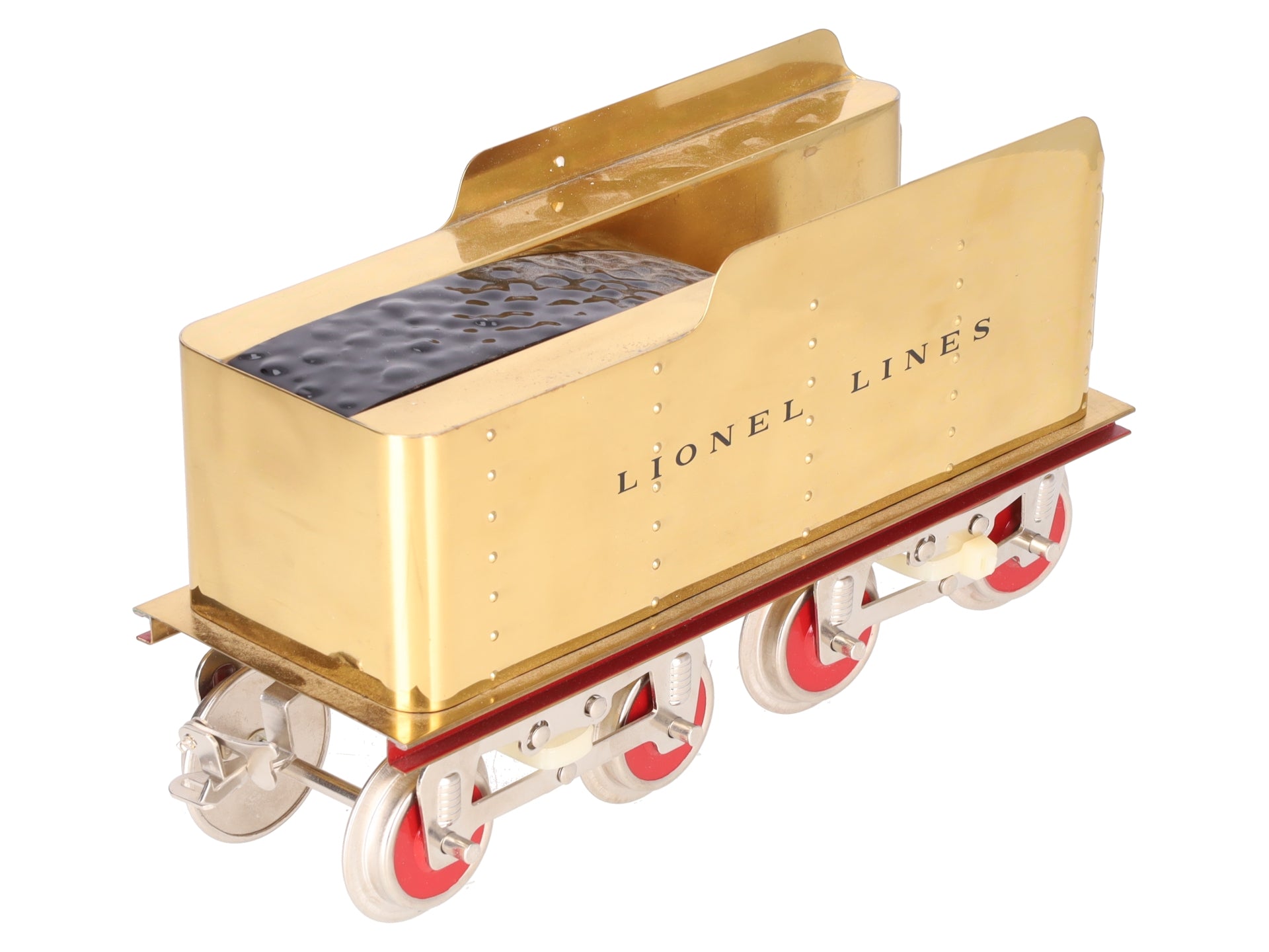 MTH Standard Gauge Lionel Remake Gold Tinplate Tender VG