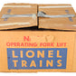 Lionel 264 Vintage O Operating Forklift Platform with 6264 Lumber Car EX/Box