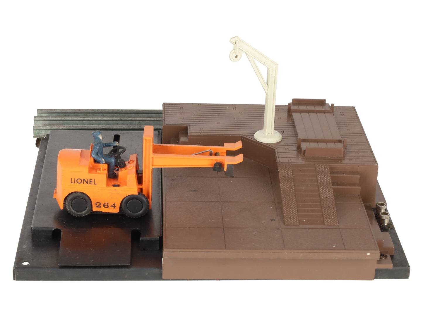 Lionel 264 Vintage O Operating Forklift Platform with 6264 Lumber Car EX/Box