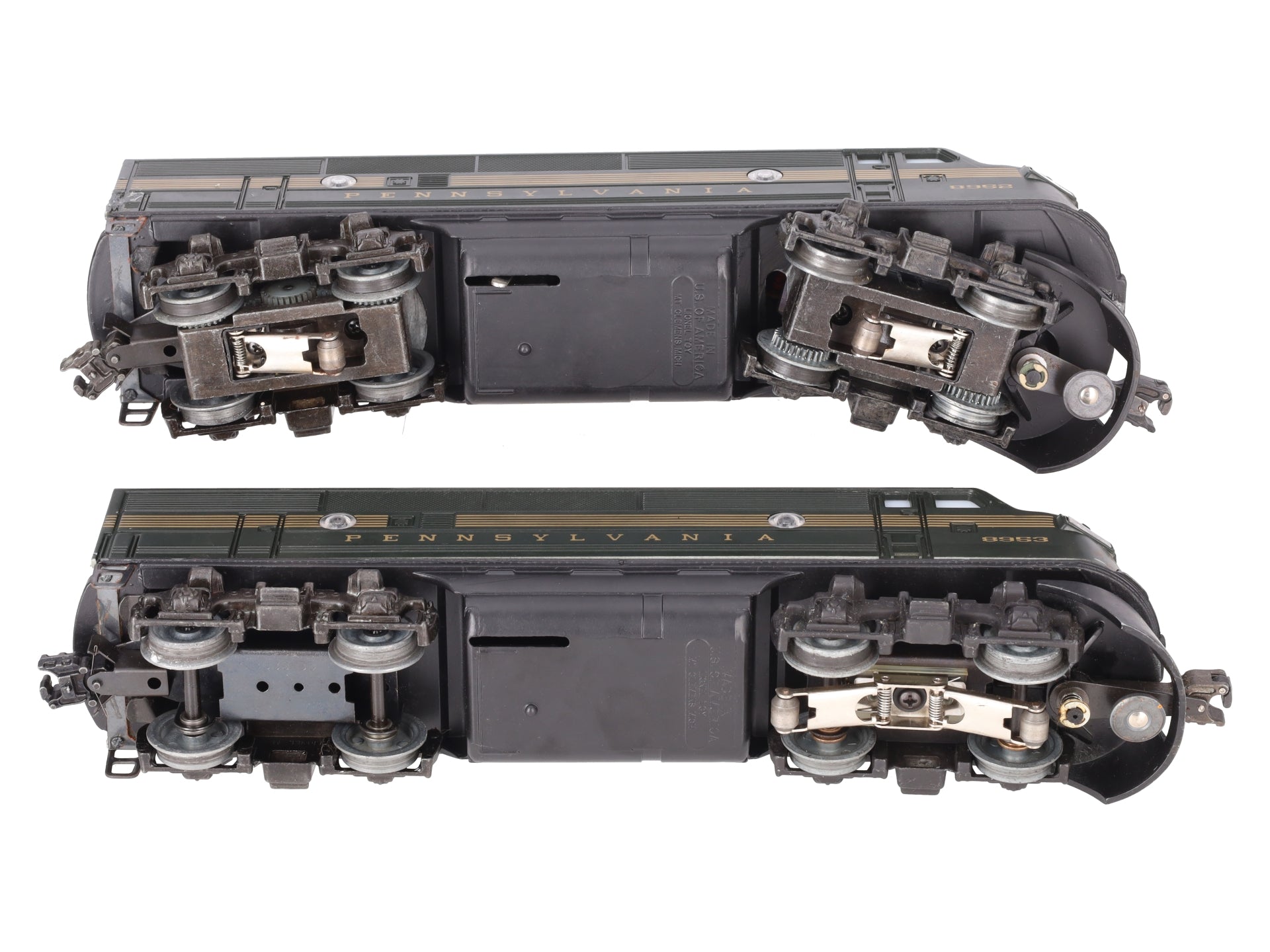 Lionel 6-8952 O Gauge Pennsylvania F-3 AA Diesel Locomotive Set VG
