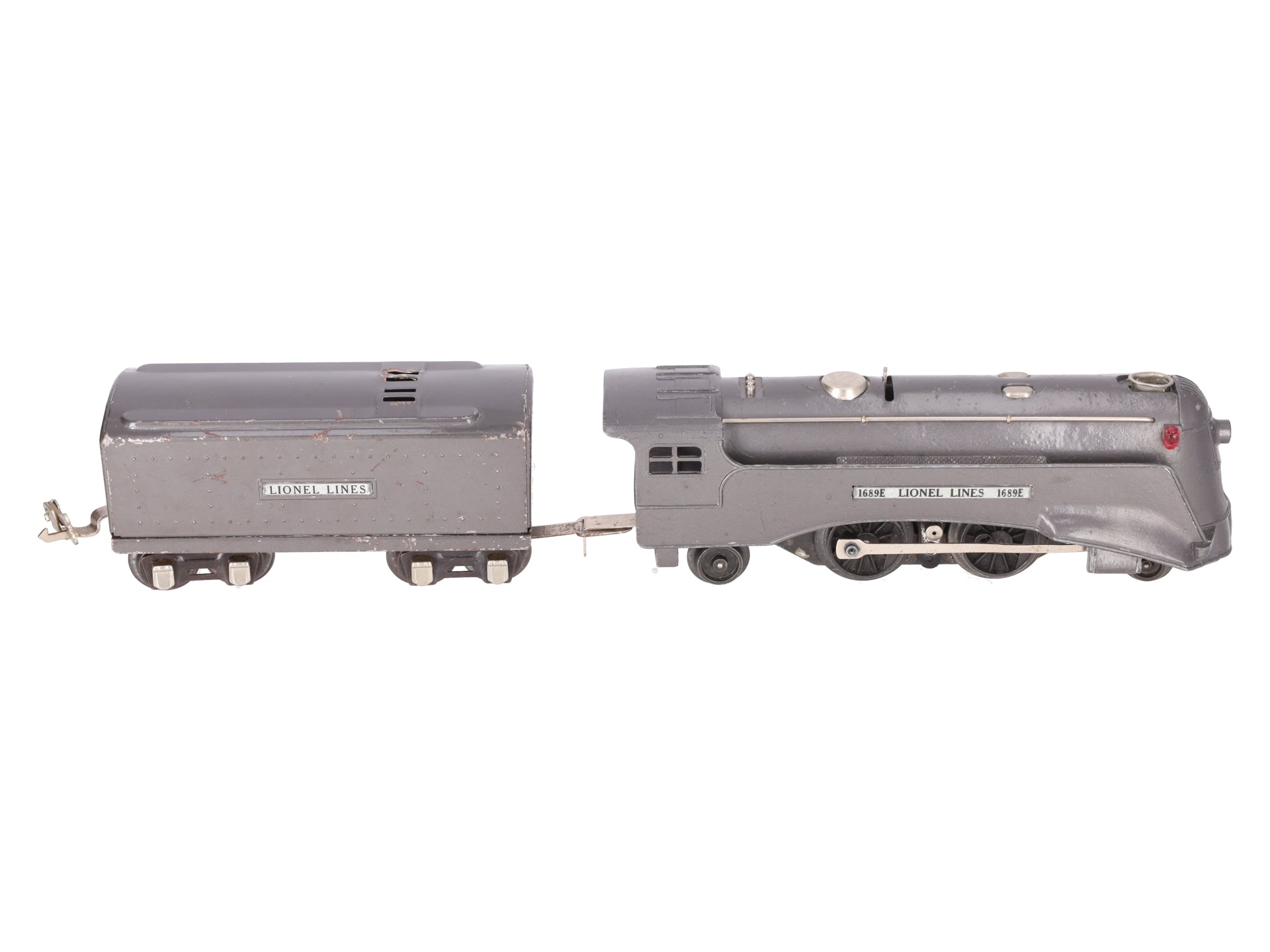 Lionel 1689E Vintage O Steam Locomotive & Tender VG