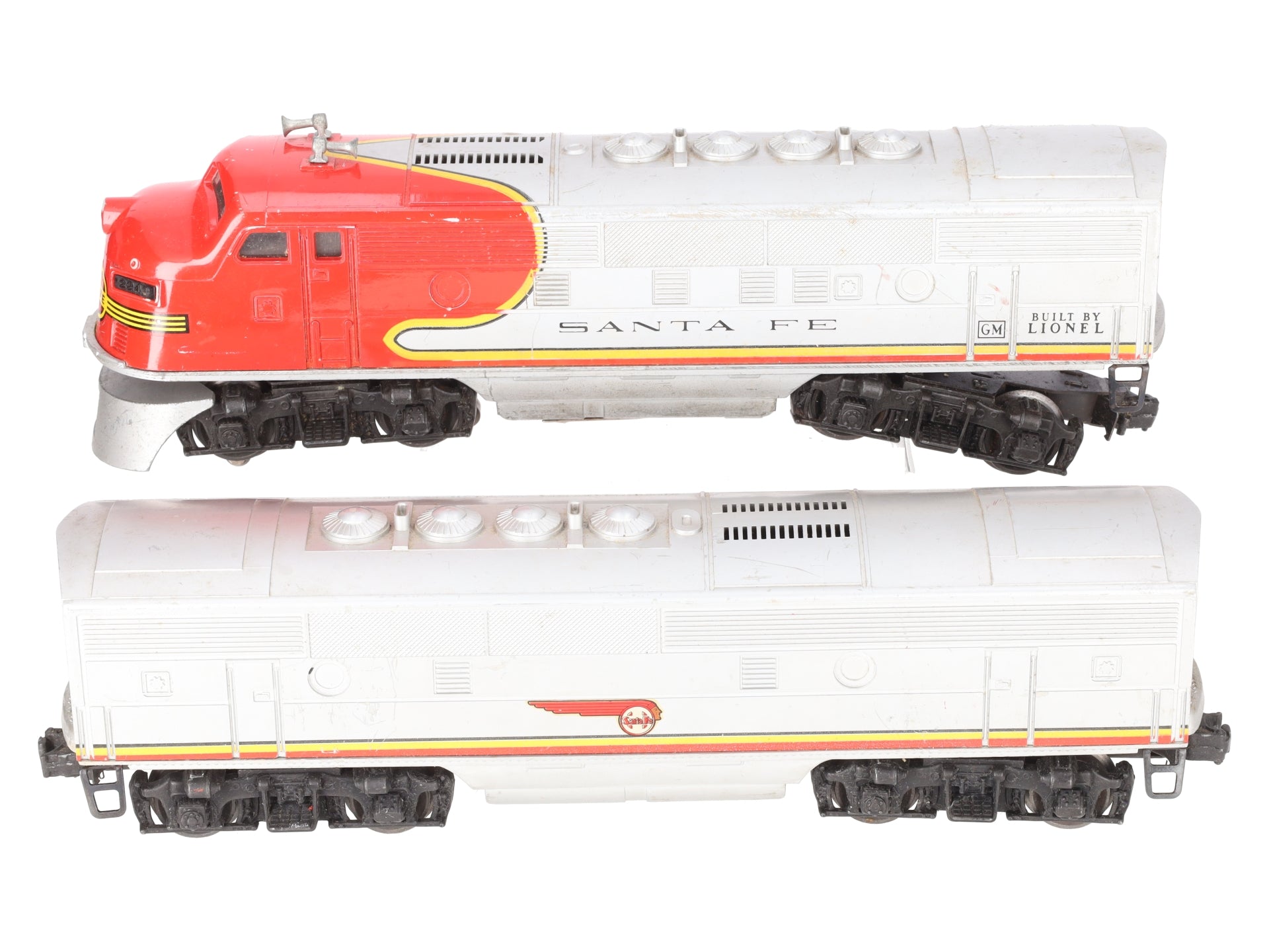 Lionel 2243 Vintage O Santa Fe F-3 AB Diesel Set VG