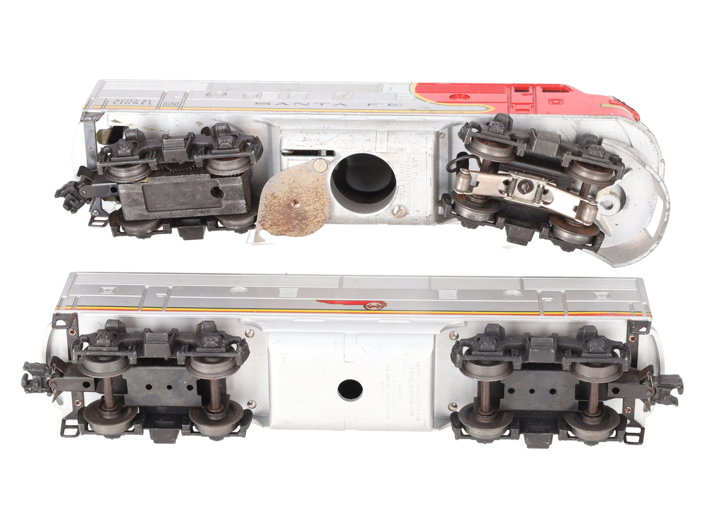 Lionel 2243 Vintage O Santa Fe F-3 AB Diesel Set VG