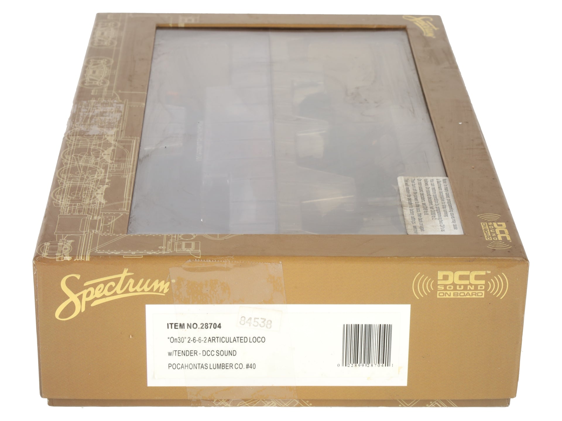 Bachmann 28704 On30 Pocahontas Lumber Co Baldwin 2-6-6-2 w/Sound & DCC #40 EX/Box